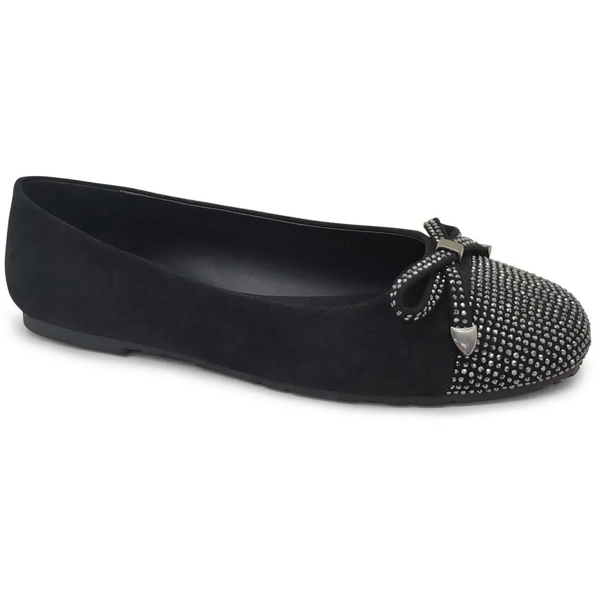 Kenneth Cole Reaction Womens Embellished Faux Suede Ballet Flats