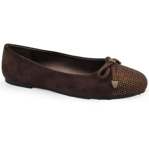 Kenneth Cole Reaction Womens Embellished Faux Suede Ballet Flats