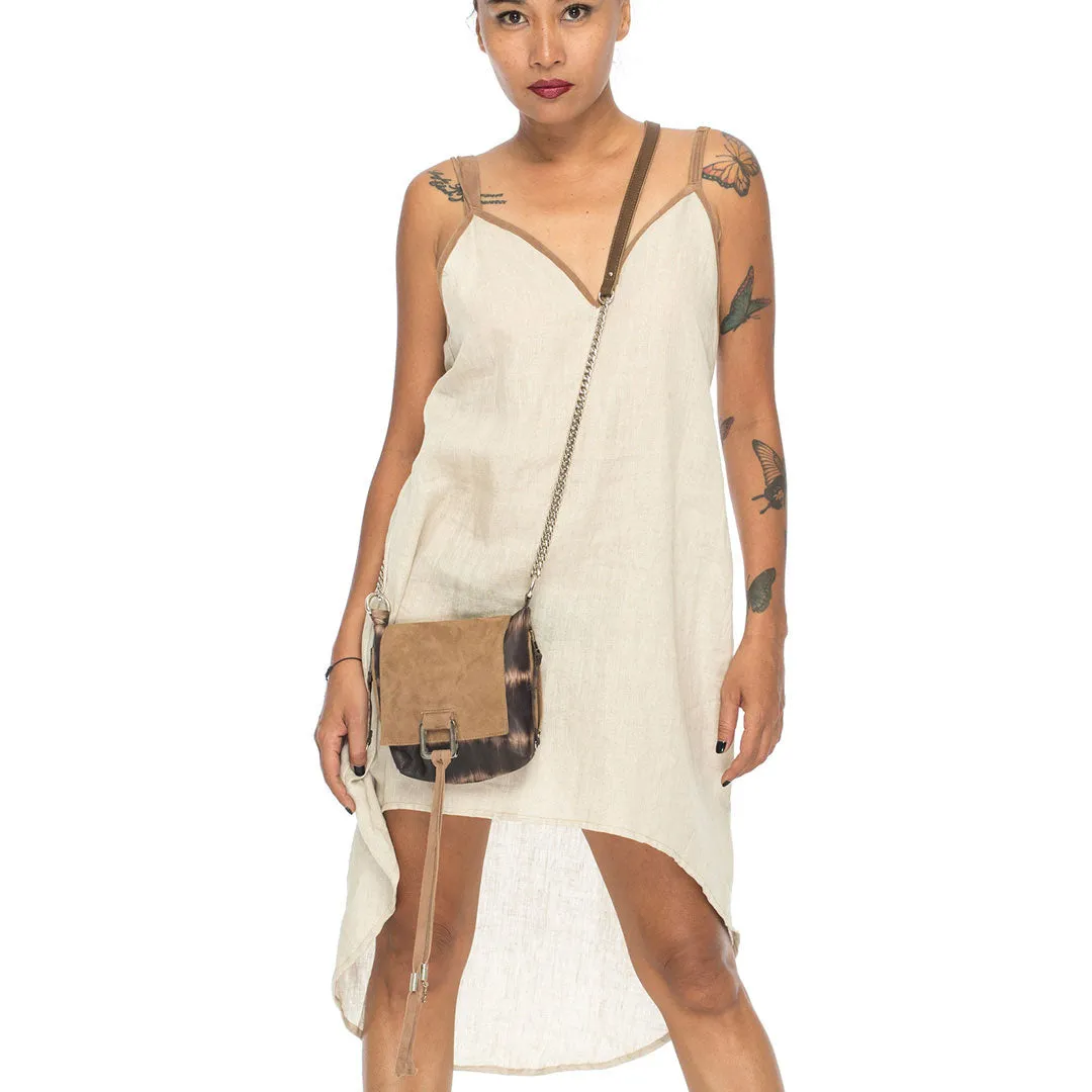KENZA | WHITE | OPEN BACK MIDI DRESS