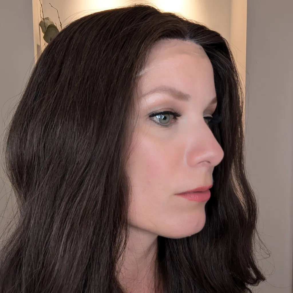 Lace Front Human Hair Wig | 14"/20" Inch Dark Brown