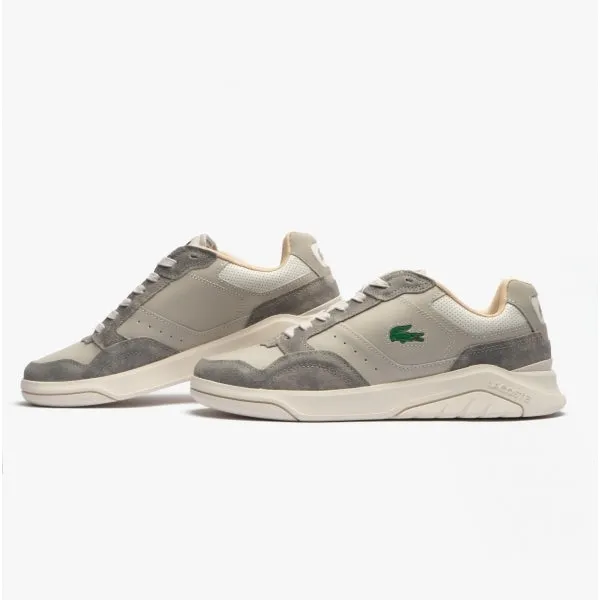 Lacoste GAME ADVANCE LUXE 2222 Mens Trainers Light Grey/Off White