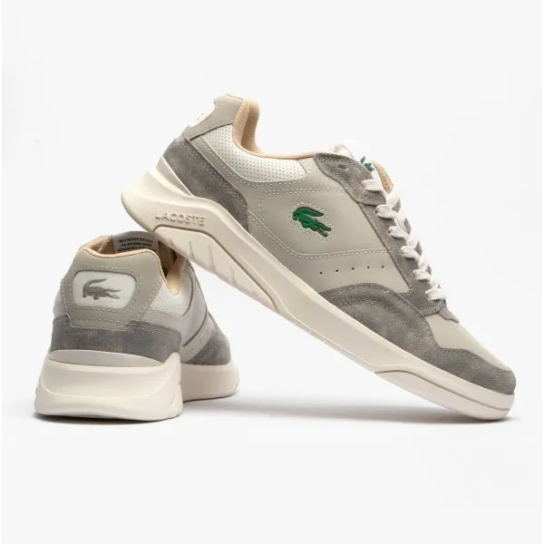 Lacoste GAME ADVANCE LUXE 2222 Mens Trainers Light Grey/Off White