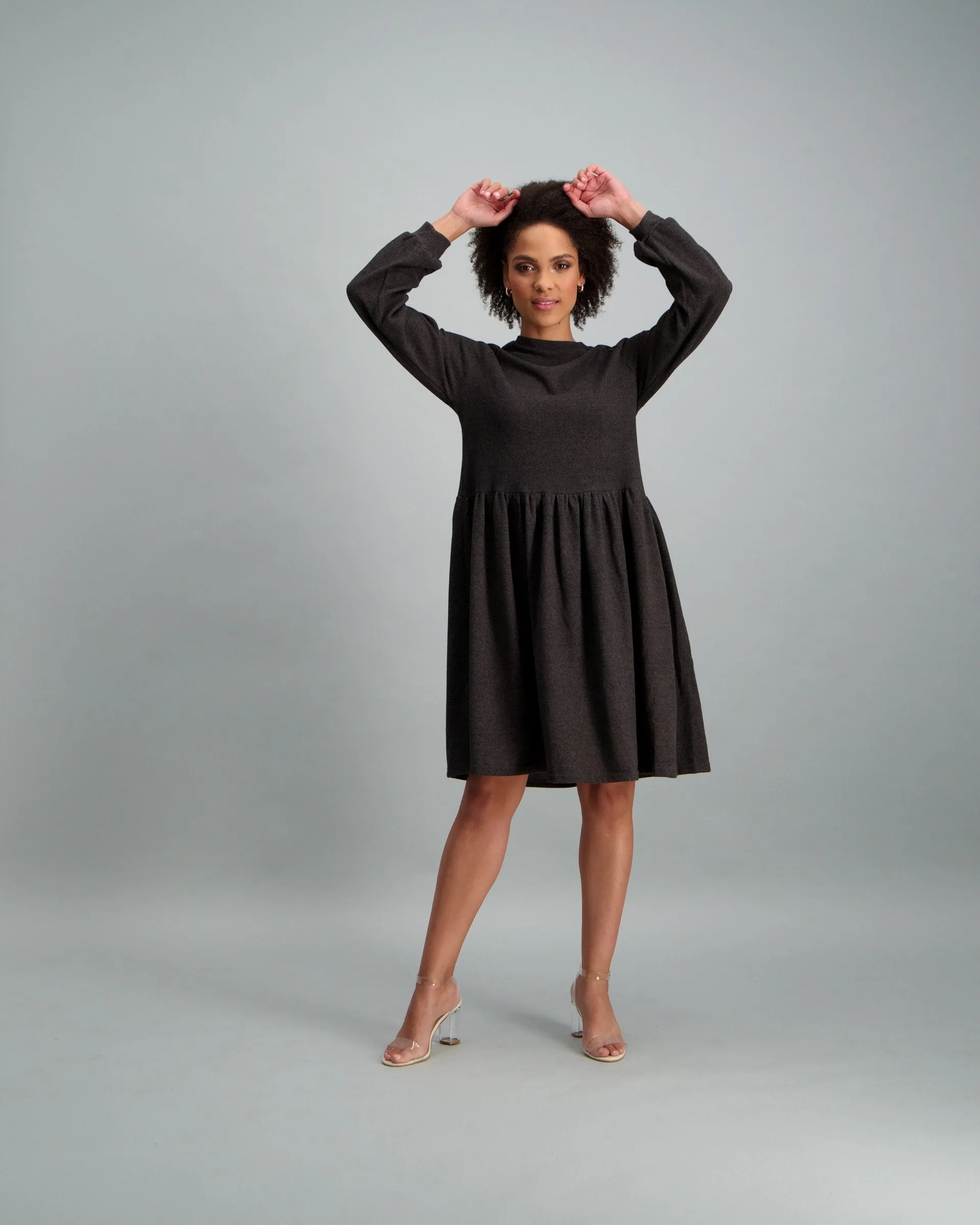 Ladies-Knit Babydoll Dress