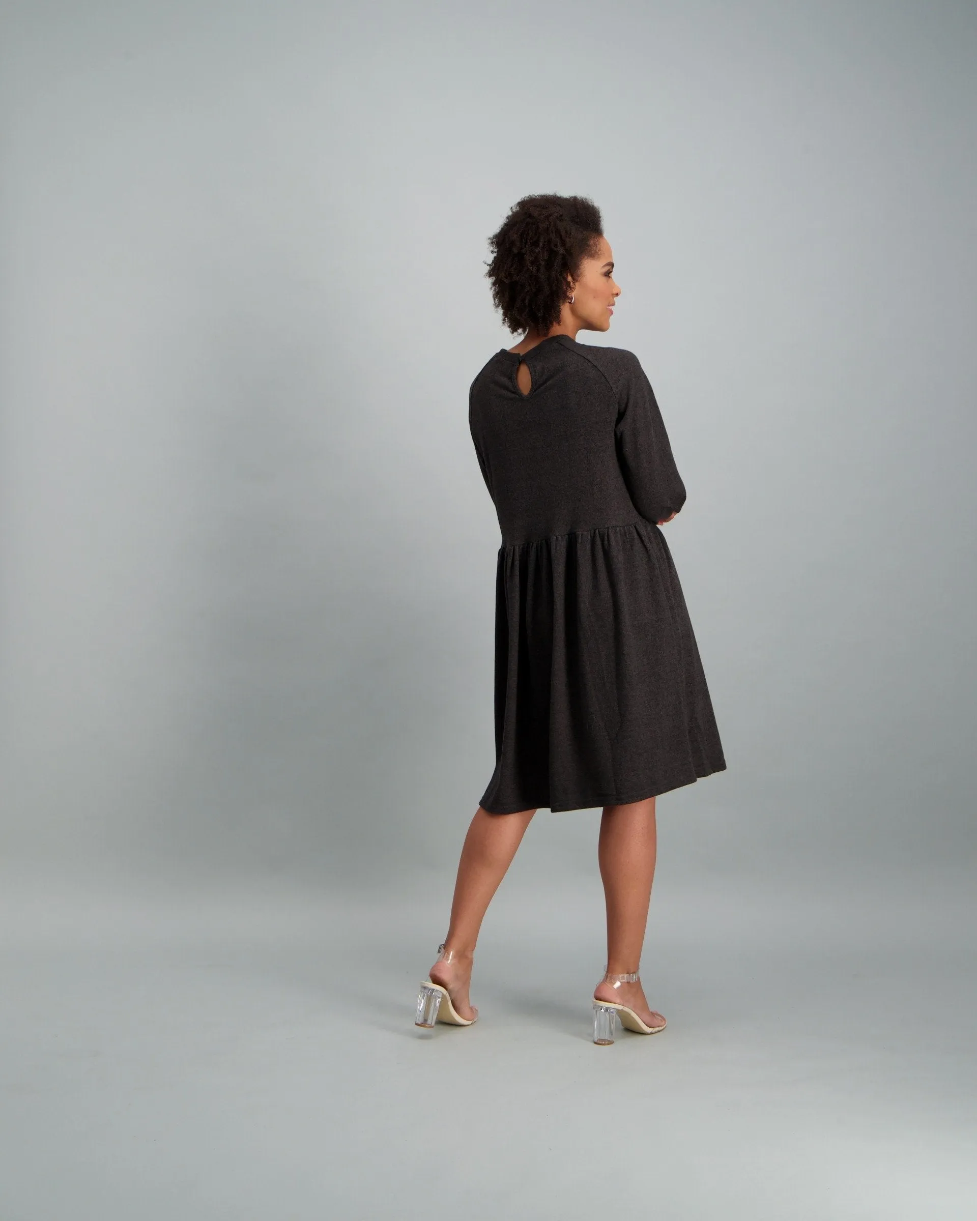 Ladies-Knit Babydoll Dress