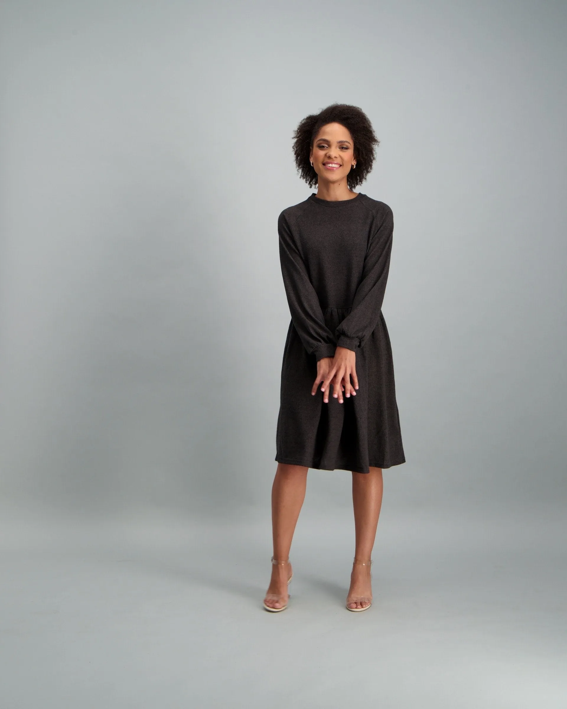 Ladies-Knit Babydoll Dress