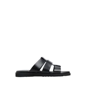 LIGHT FLAT SANDALS - BLACK
