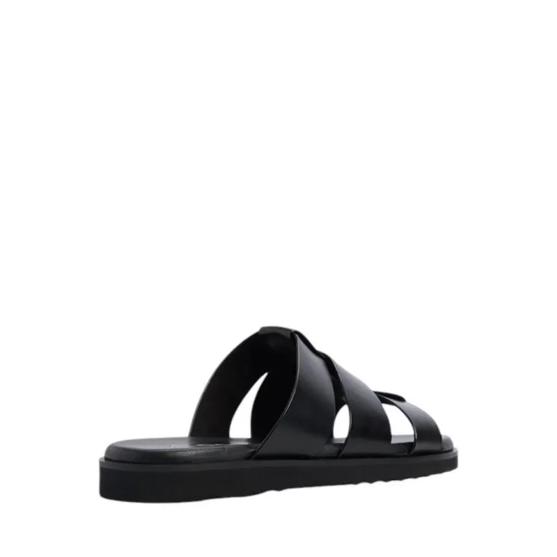 LIGHT FLAT SANDALS - BLACK