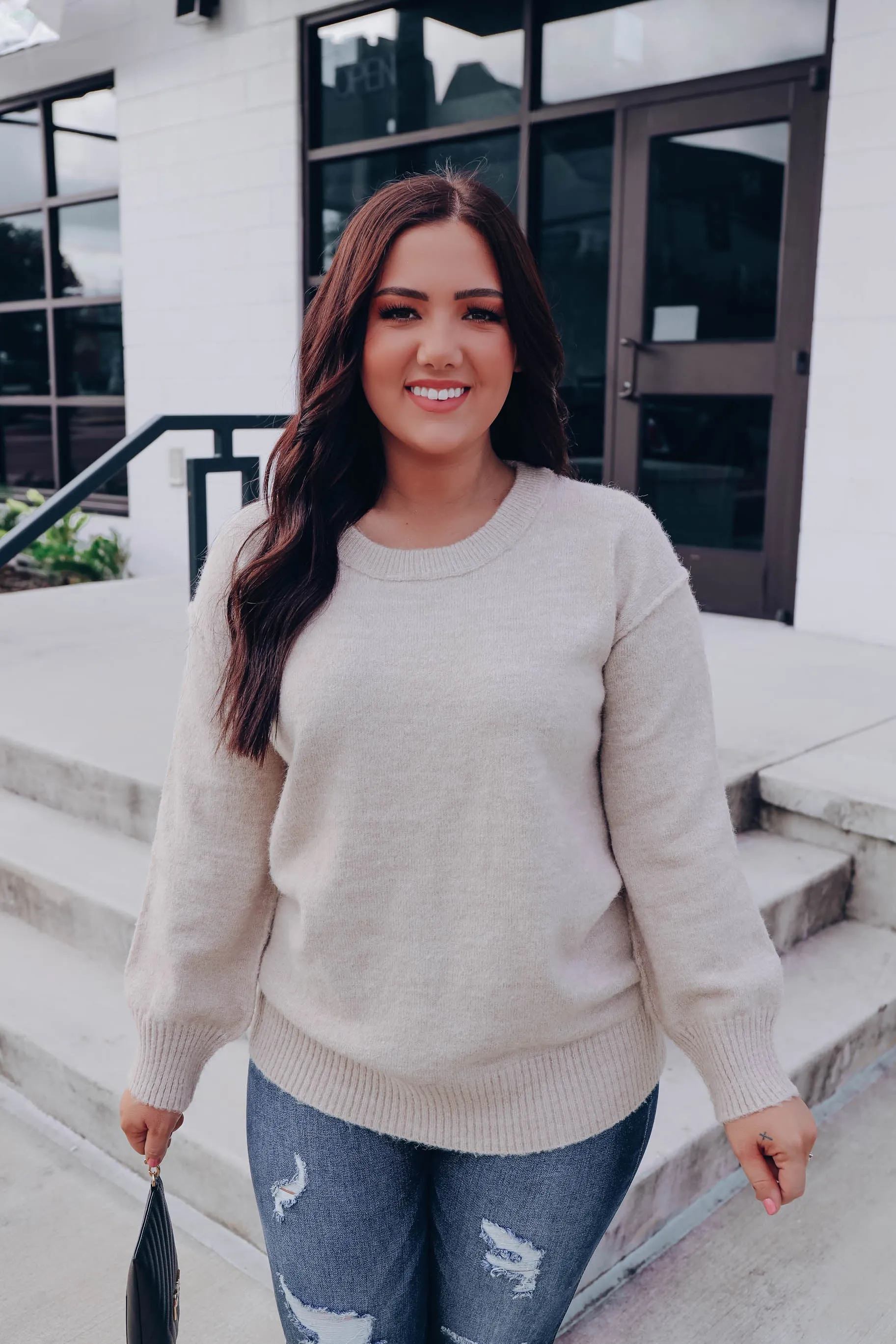 Makayla Pullover Sweater - Cream