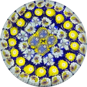 Matt Fimiano 2018 Complex Millefiori on Blue Ground