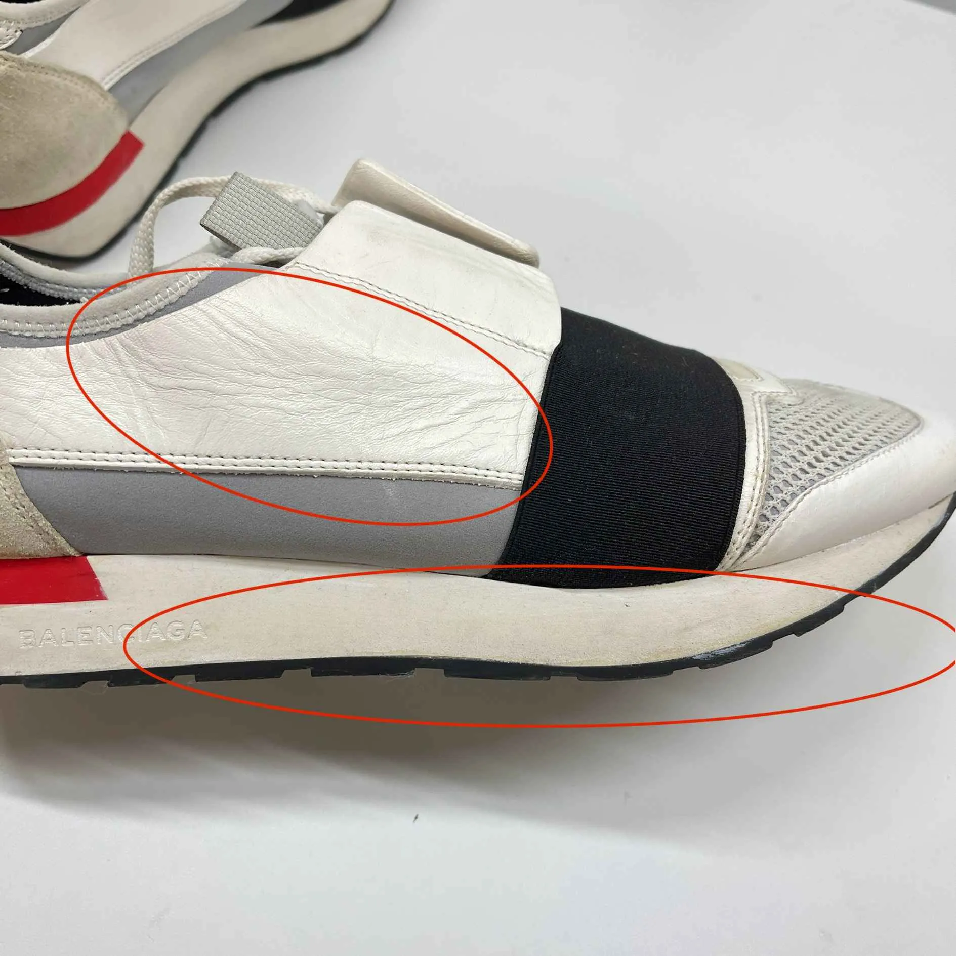 Men's Race Runner Low Trainers White Size EU 40 / UK 6