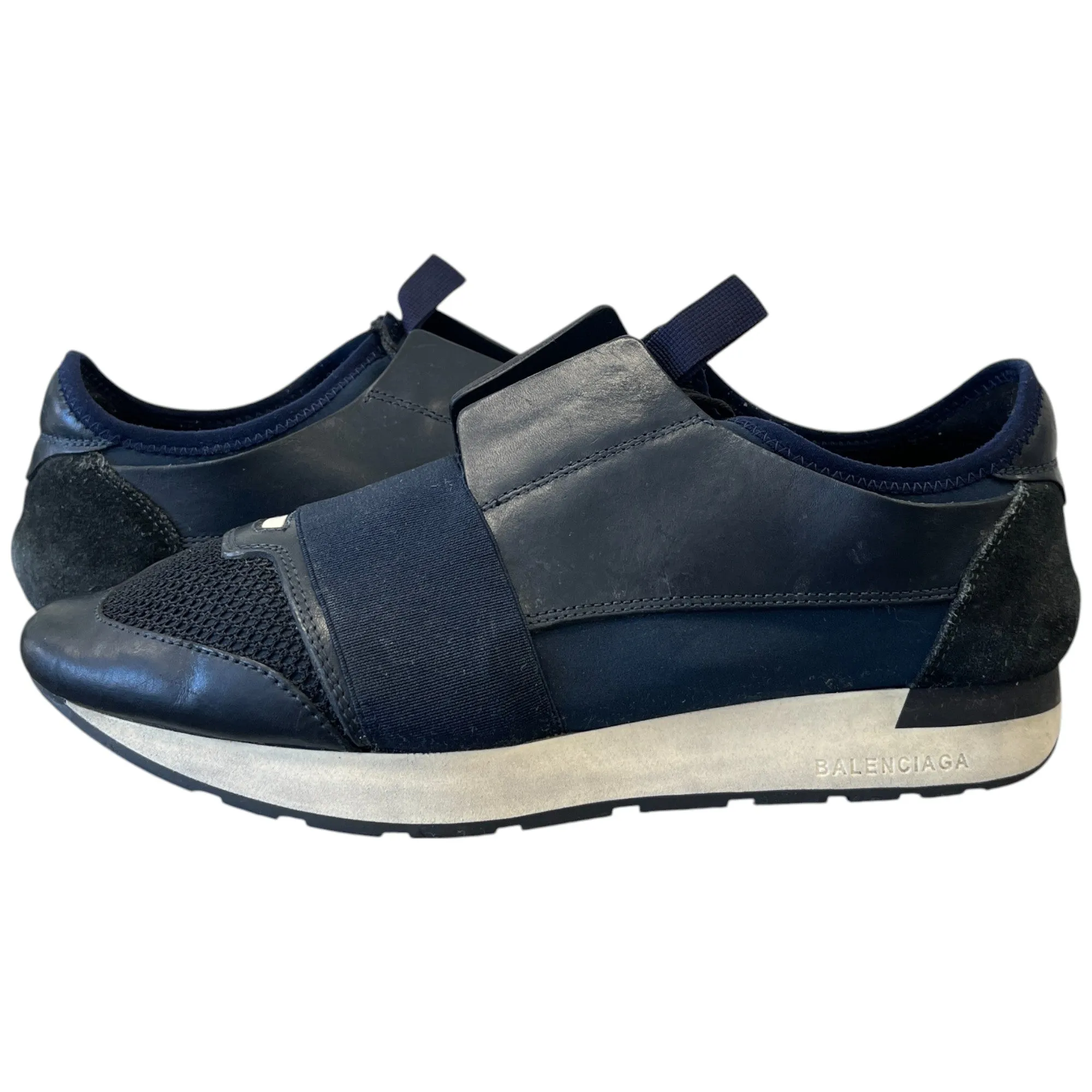 Men's Race Runners Low Trainers Navy Size EU 40 / UK 6