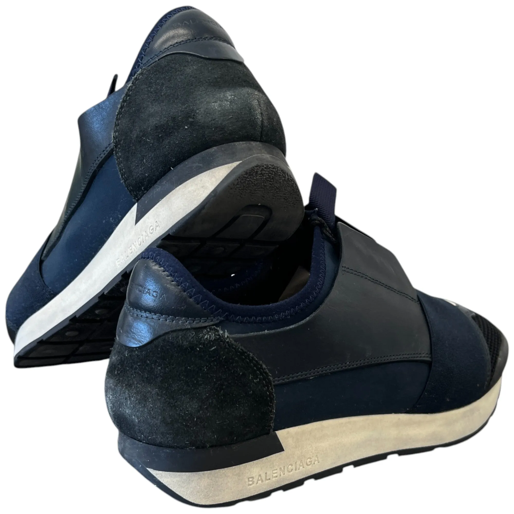 Men's Race Runners Low Trainers Navy Size EU 40 / UK 6