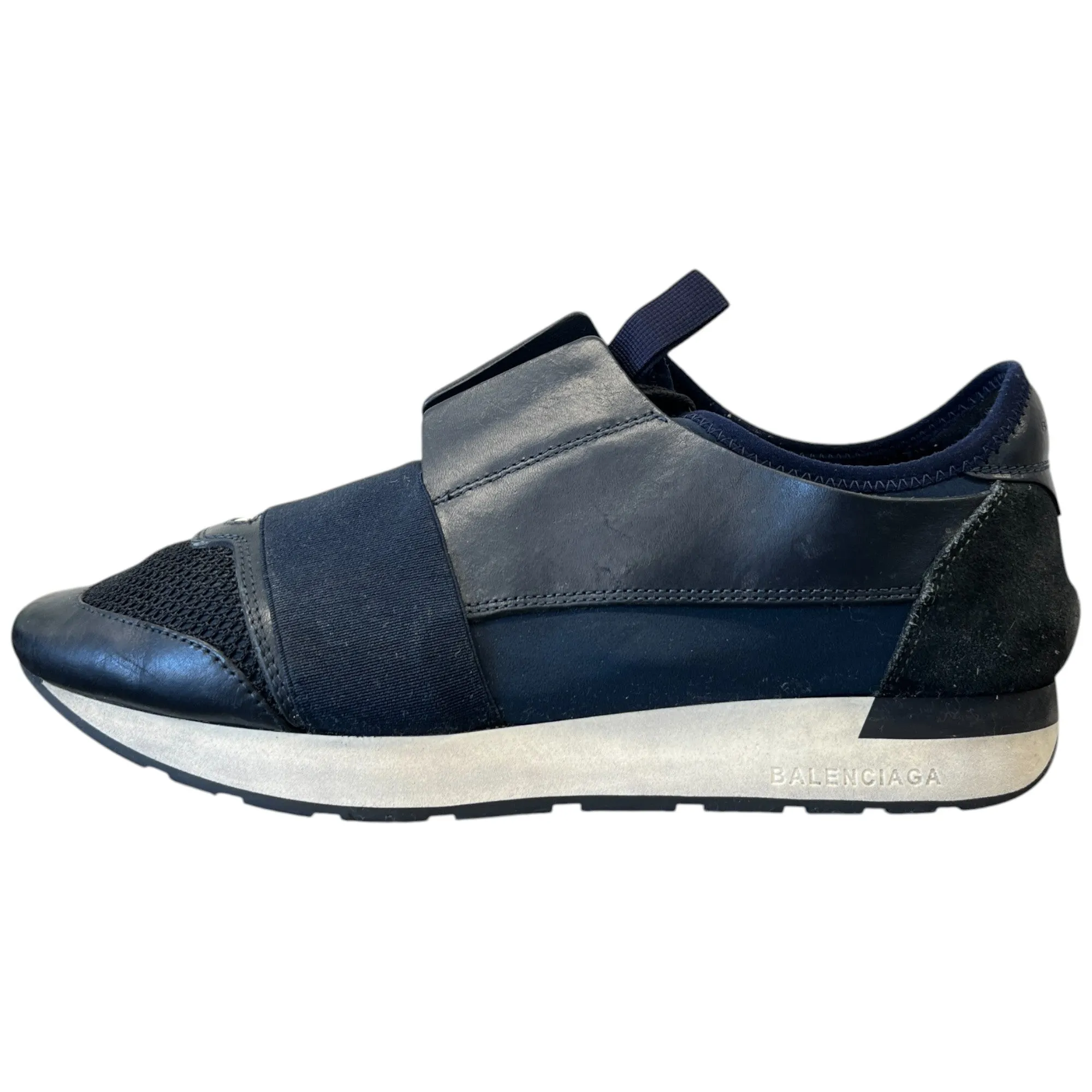 Men's Race Runners Low Trainers Navy Size EU 40 / UK 6