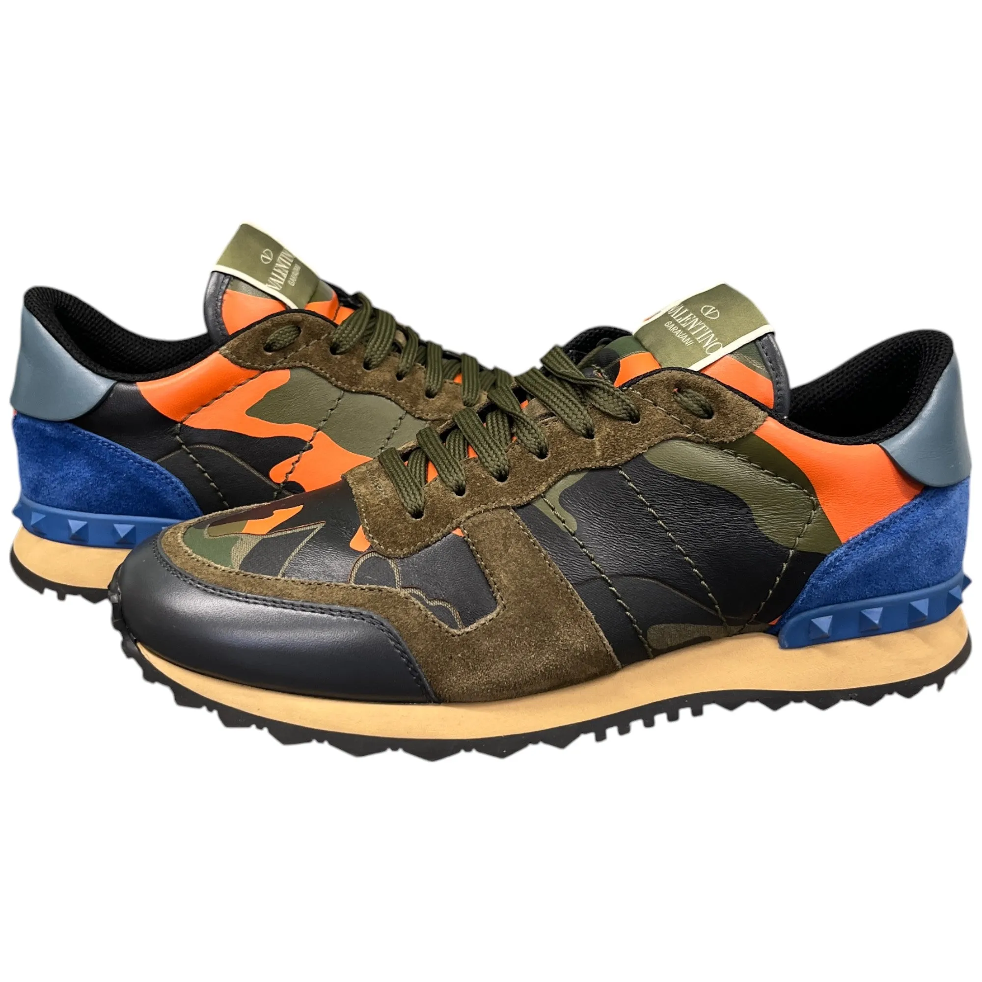 Men's Rockrunner Camouflage Low Trainers Khaki Size EU 41 / UK 7
