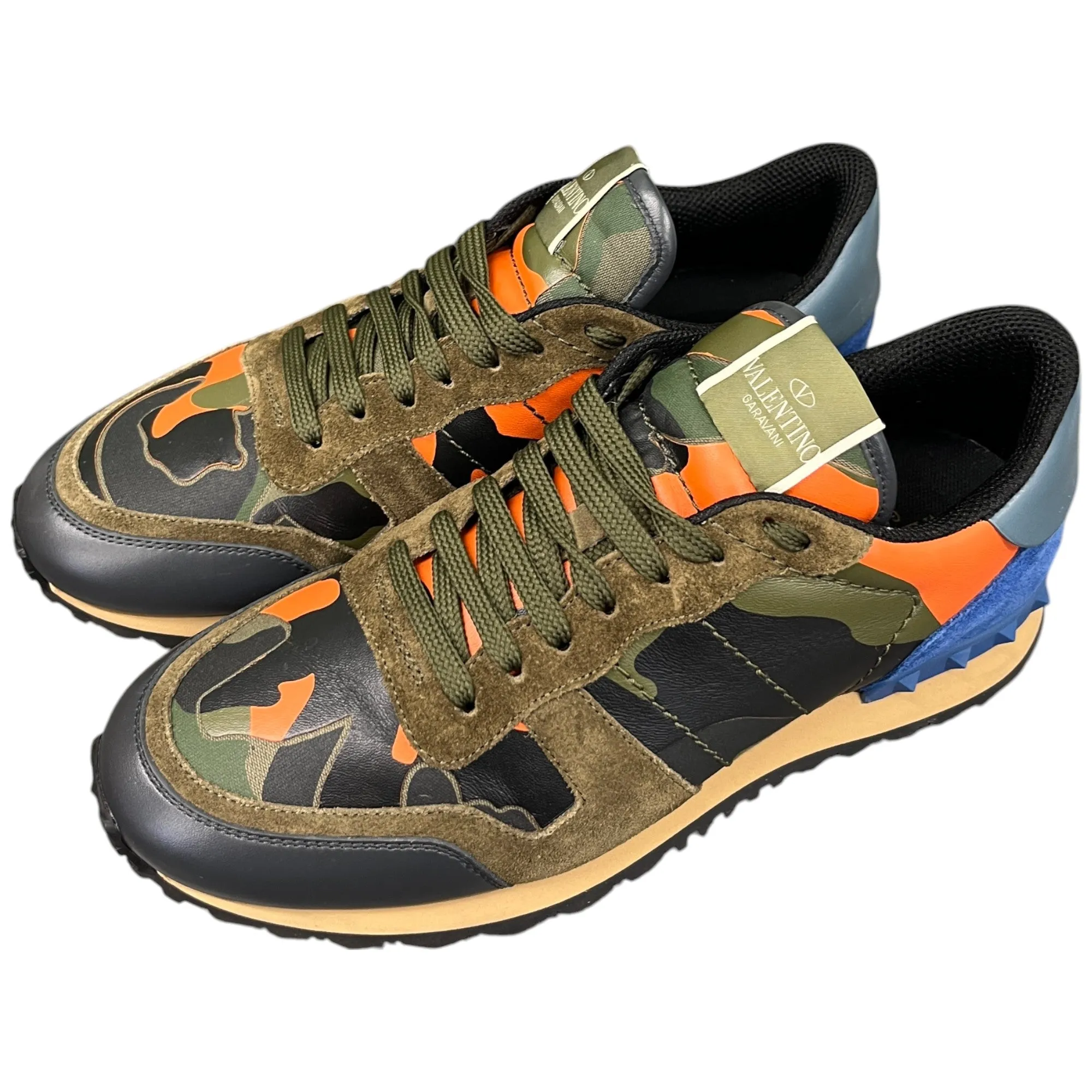 Men's Rockrunner Camouflage Low Trainers Khaki Size EU 41 / UK 7
