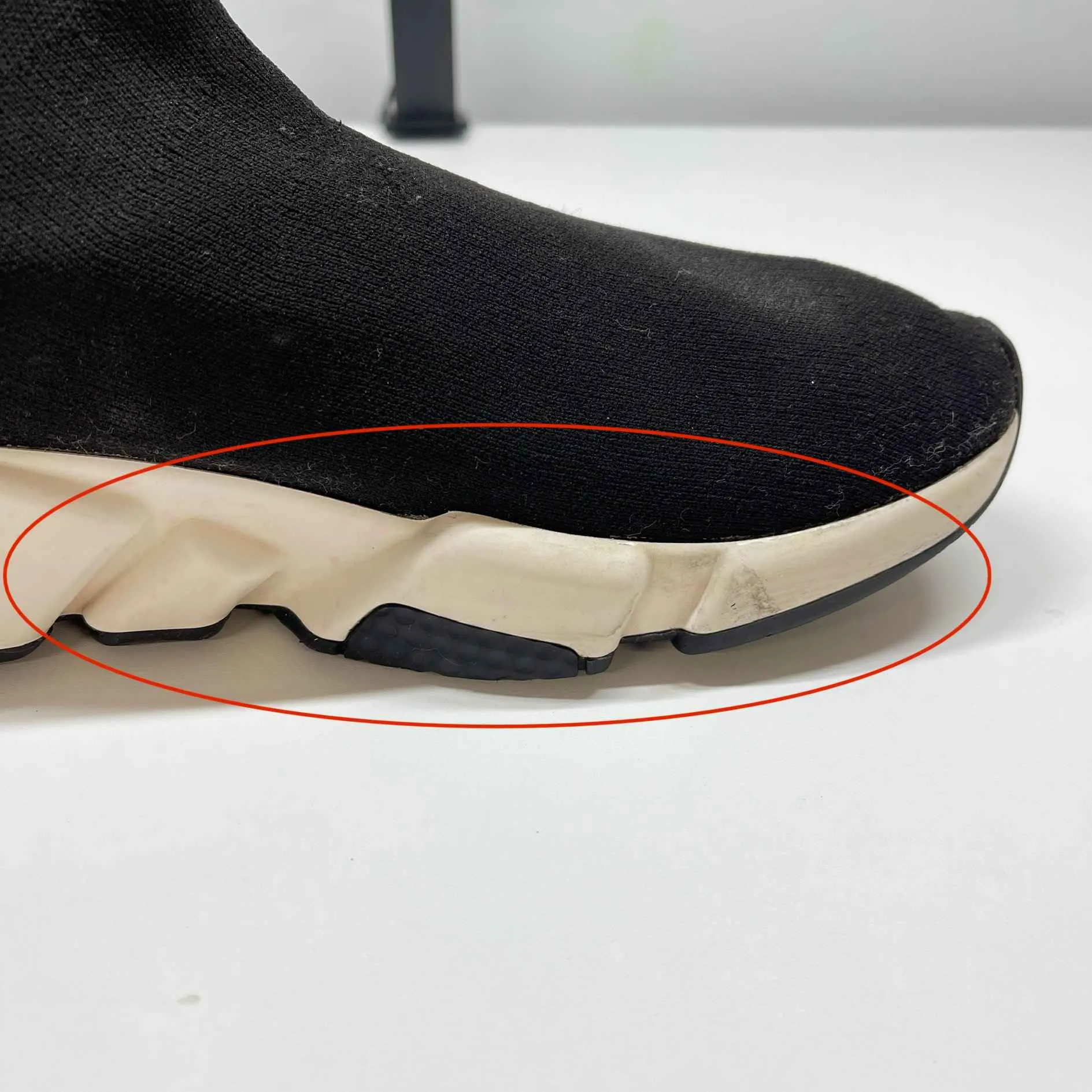 Men's Speed Sock High Trainers Black Size EU 41 / UK 7