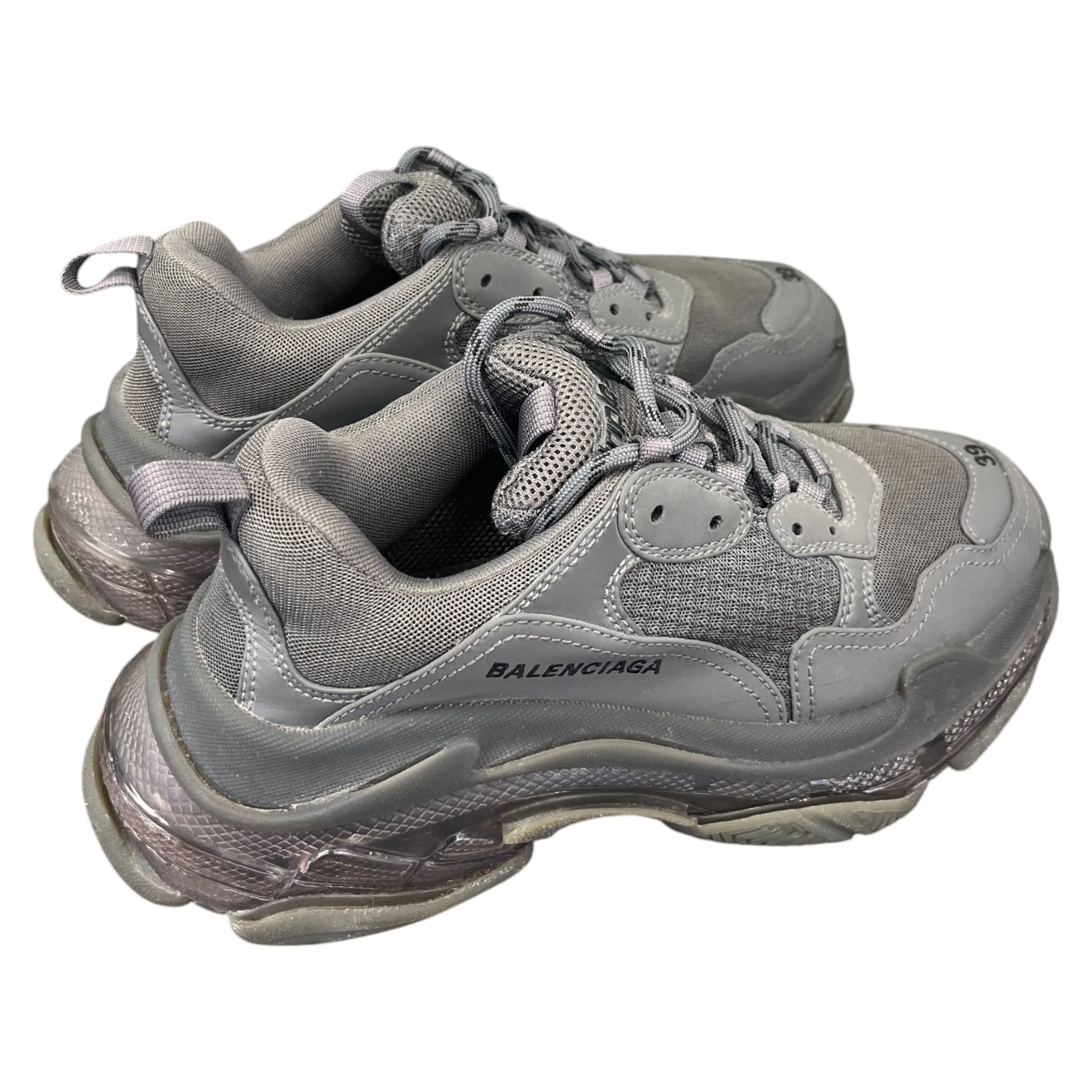 Men's Triple S Low Trainers Charcoal Size EU 39 / UK 5