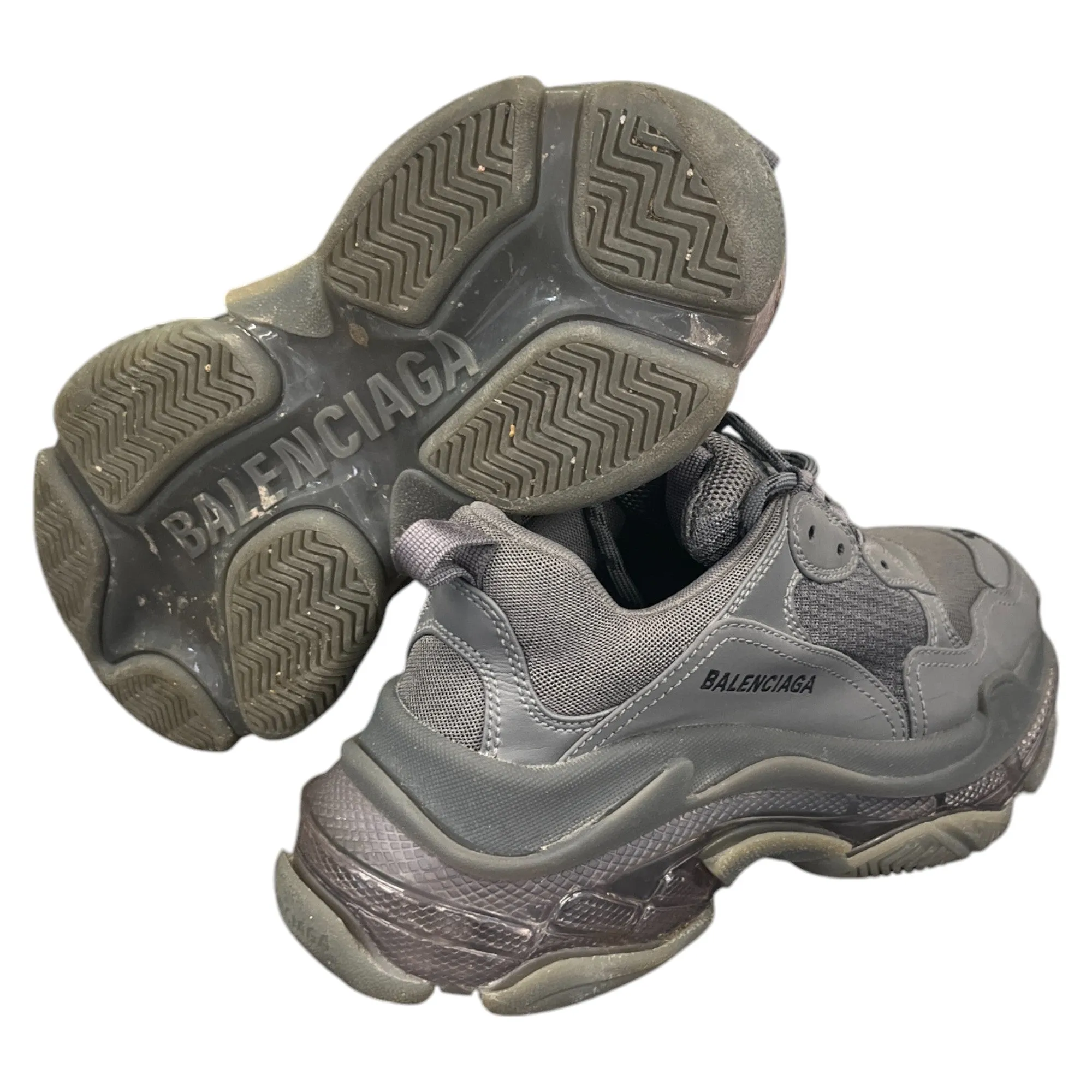 Men's Triple S Low Trainers Charcoal Size EU 39 / UK 5