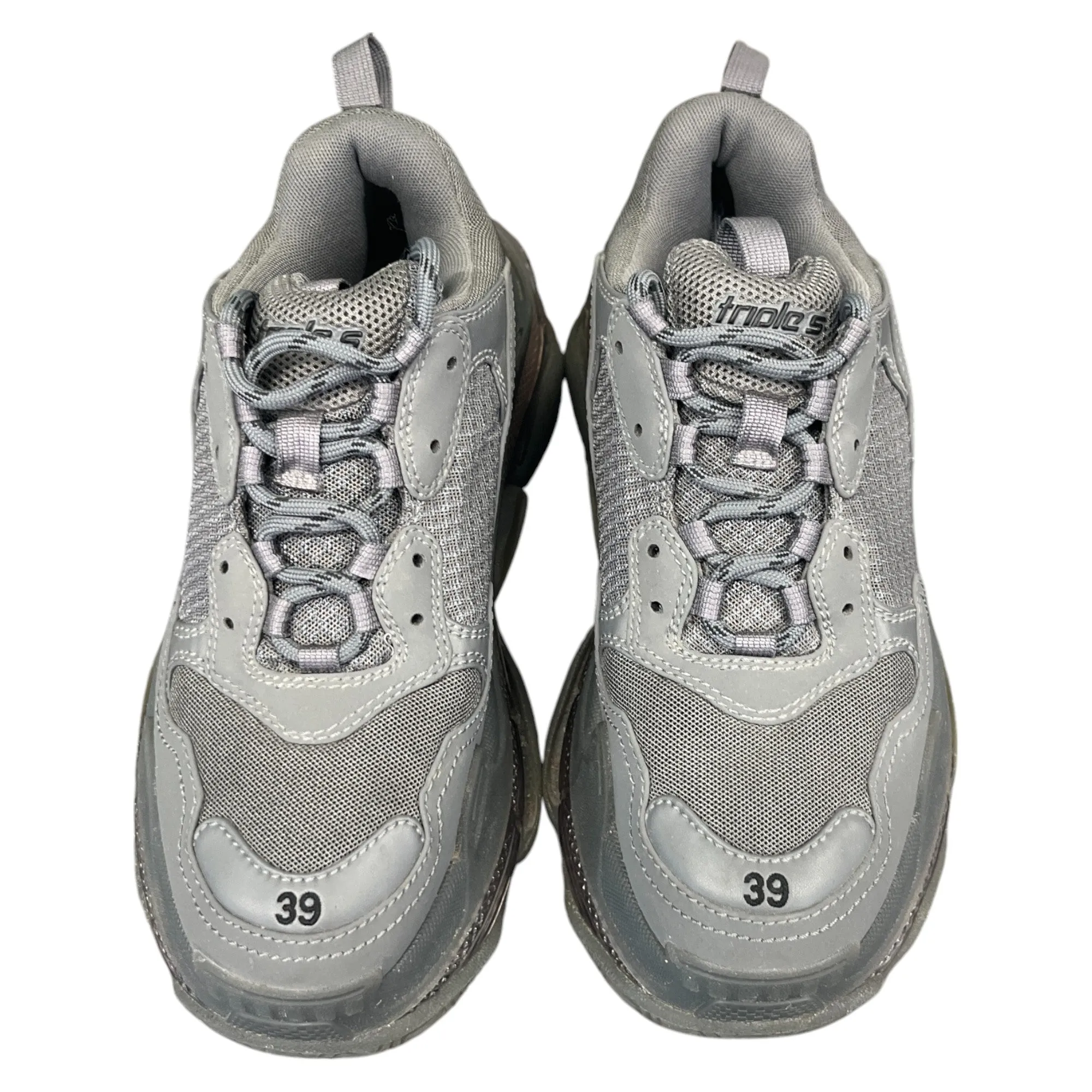 Men's Triple S Low Trainers Charcoal Size EU 39 / UK 5