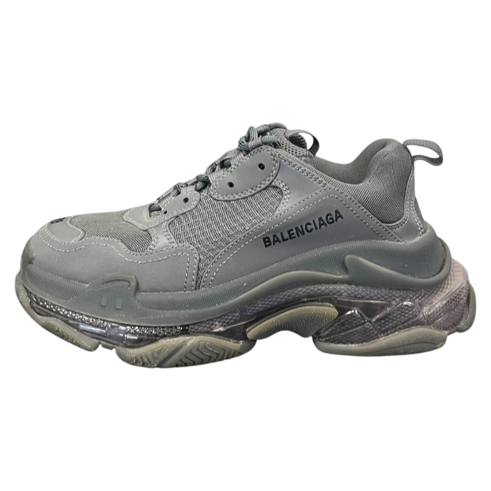 Men's Triple S Low Trainers Charcoal Size EU 39 / UK 5