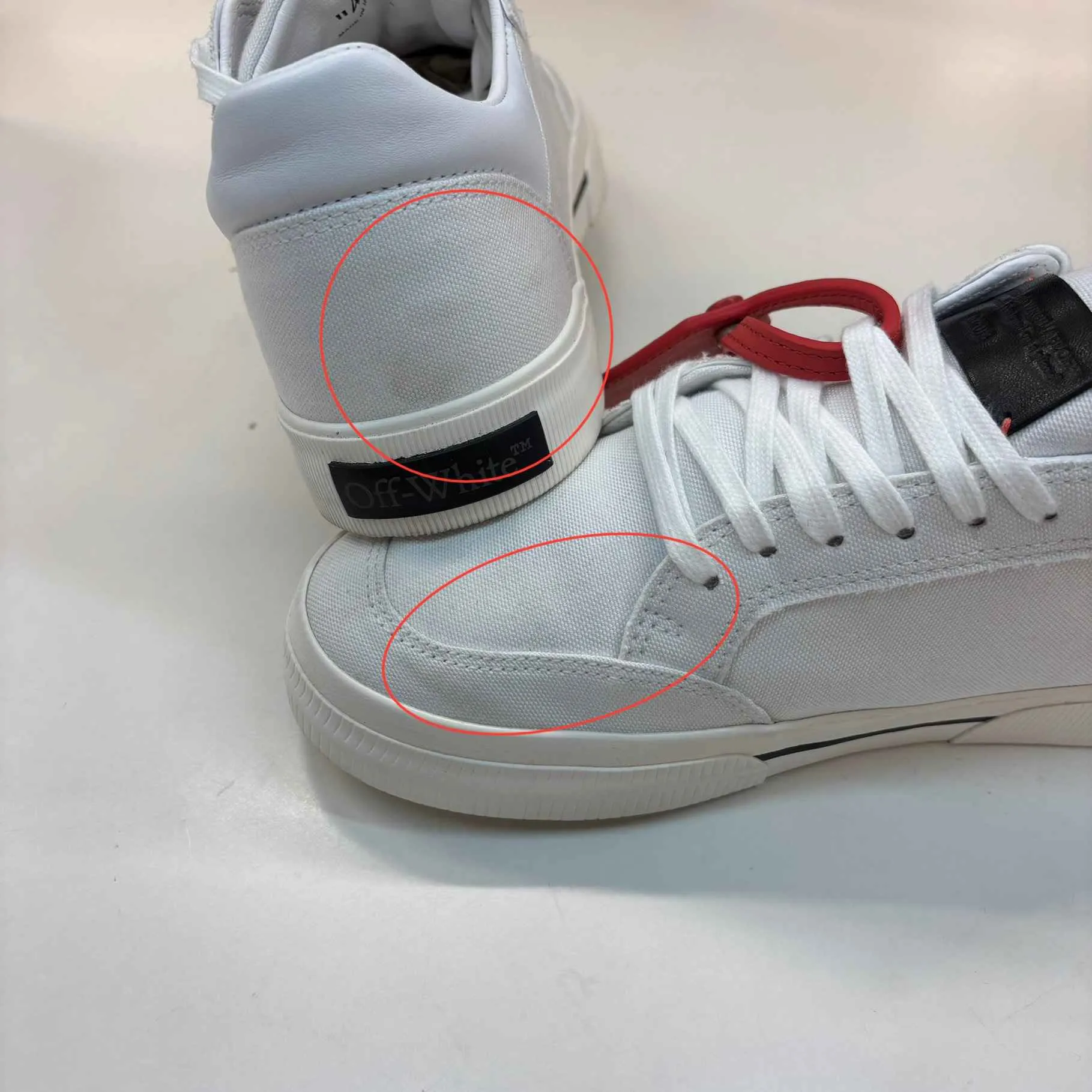 Men's Vulcanized Low Trainers White Size EU 40 / UK 6