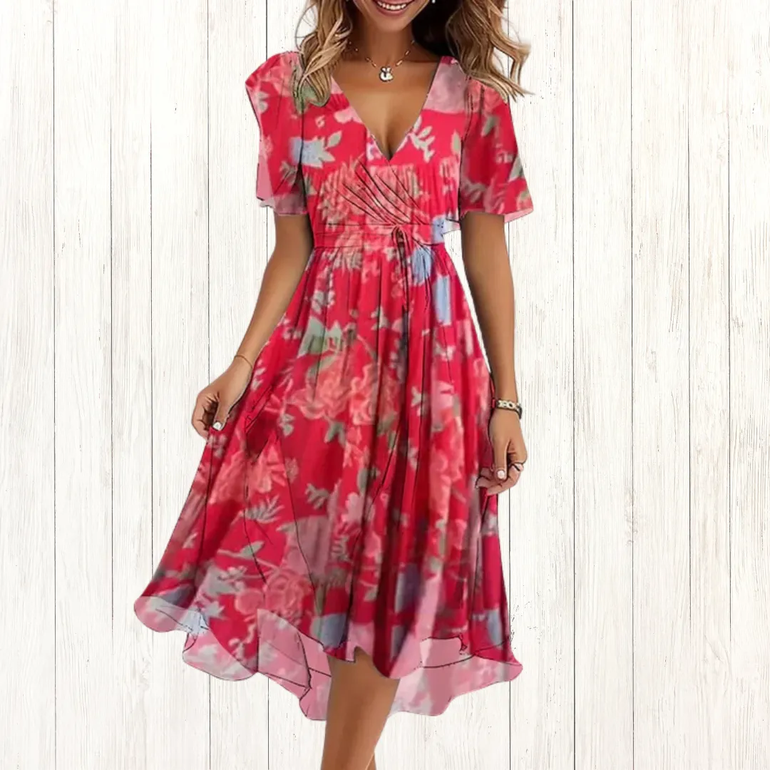Mery | Elegant short sleeve dress