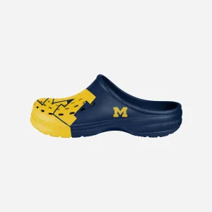 Michigan Wolverines Colorblock Big Logo Clog