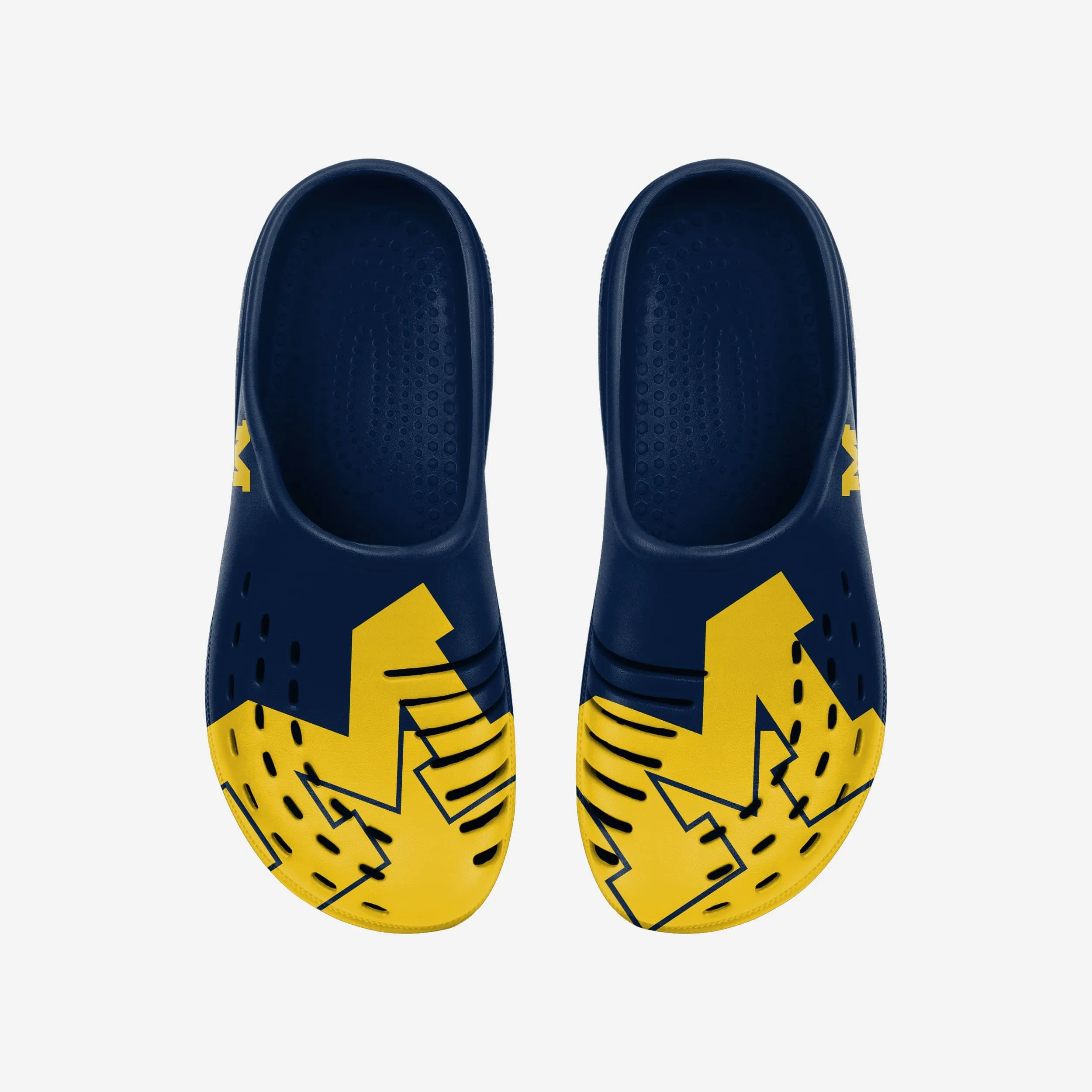 Michigan Wolverines Colorblock Big Logo Clog