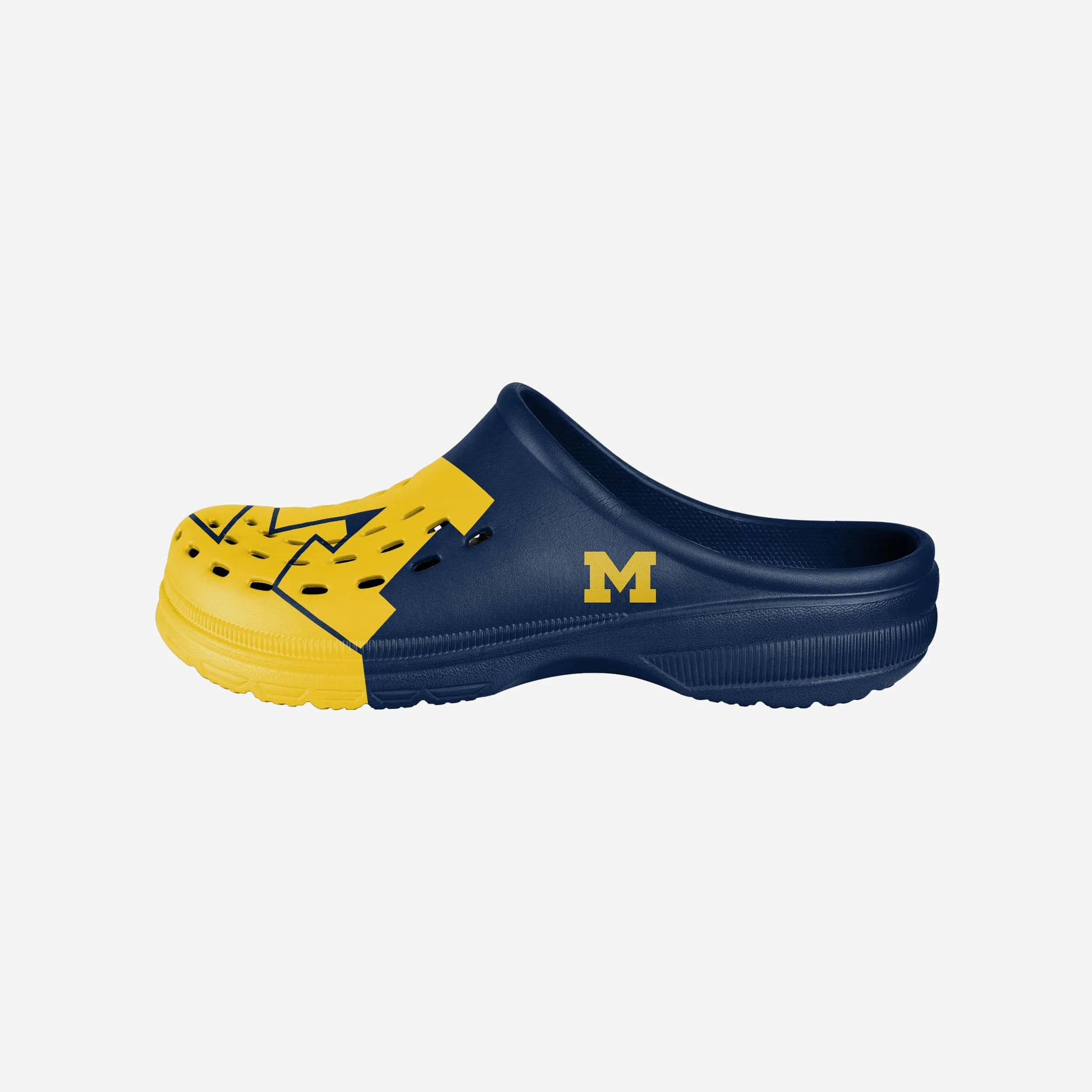 Michigan Wolverines Colorblock Big Logo Clog