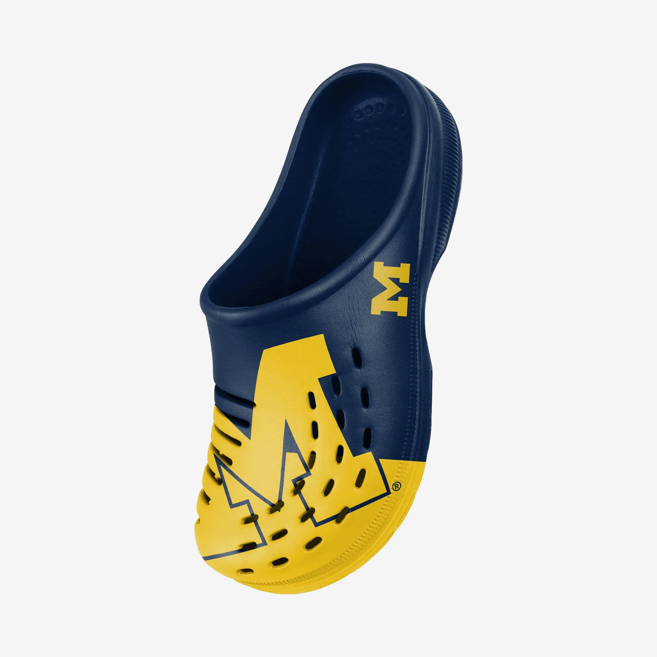 Michigan Wolverines Colorblock Big Logo Clog