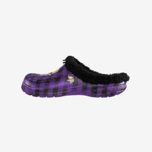 Minnesota Vikings Sherpa Lined Buffalo Check Clog