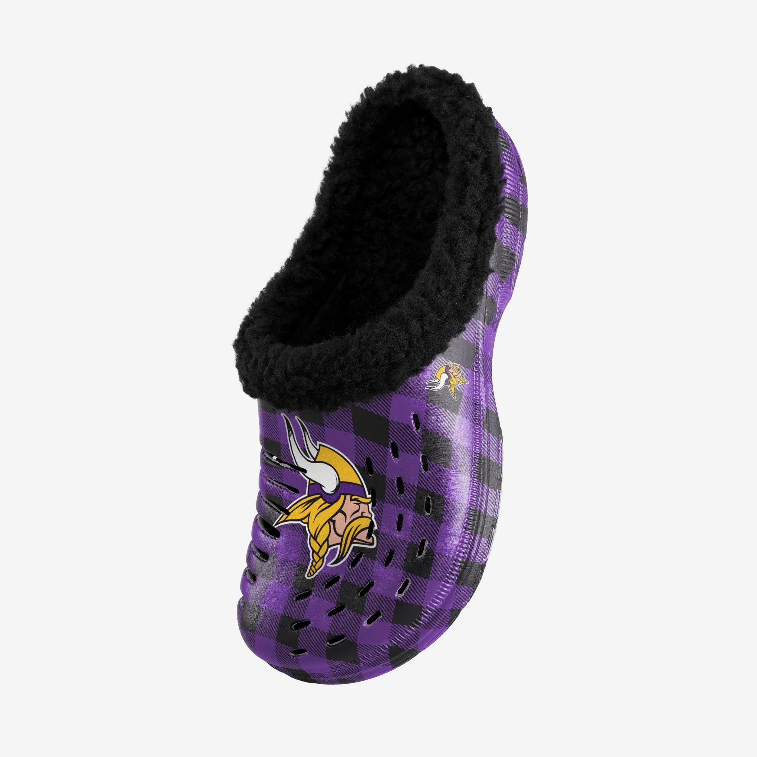 Minnesota Vikings Sherpa Lined Buffalo Check Clog