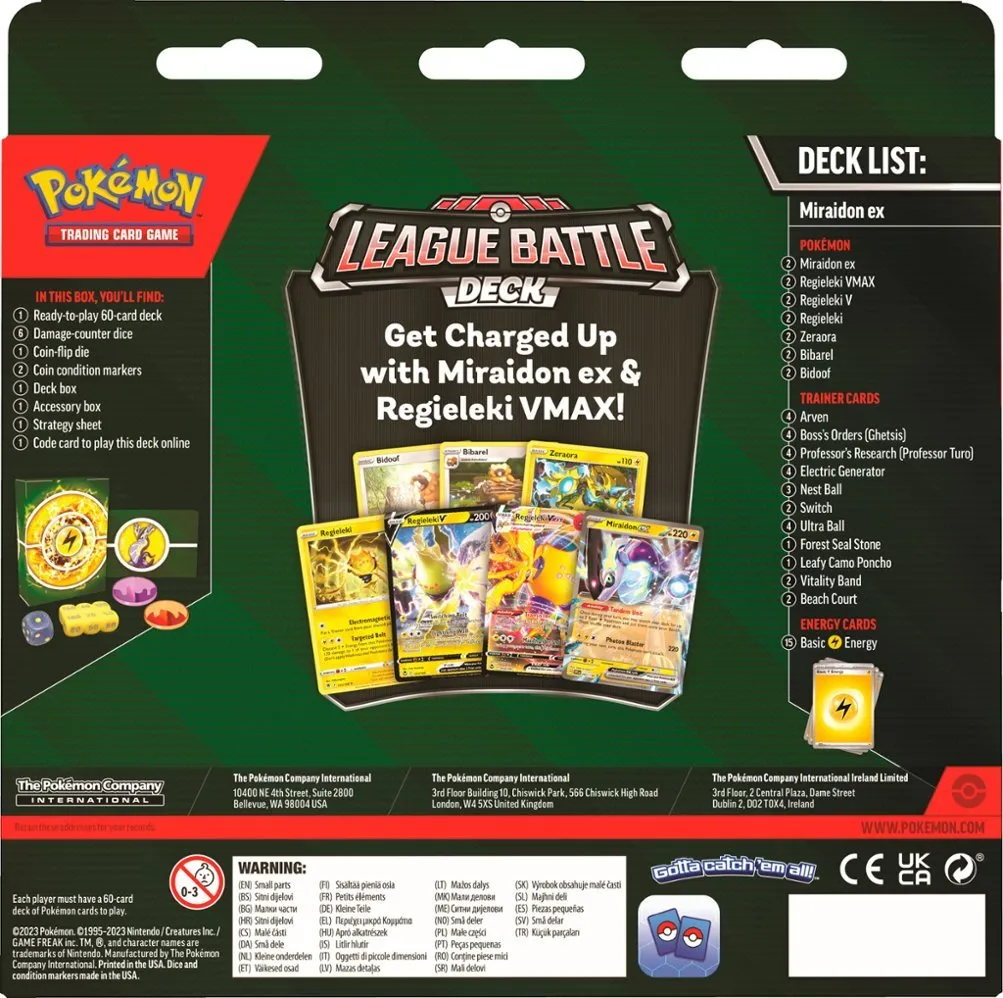 Miraidon ex League Battle Deck - Pokemon Trading Card Game