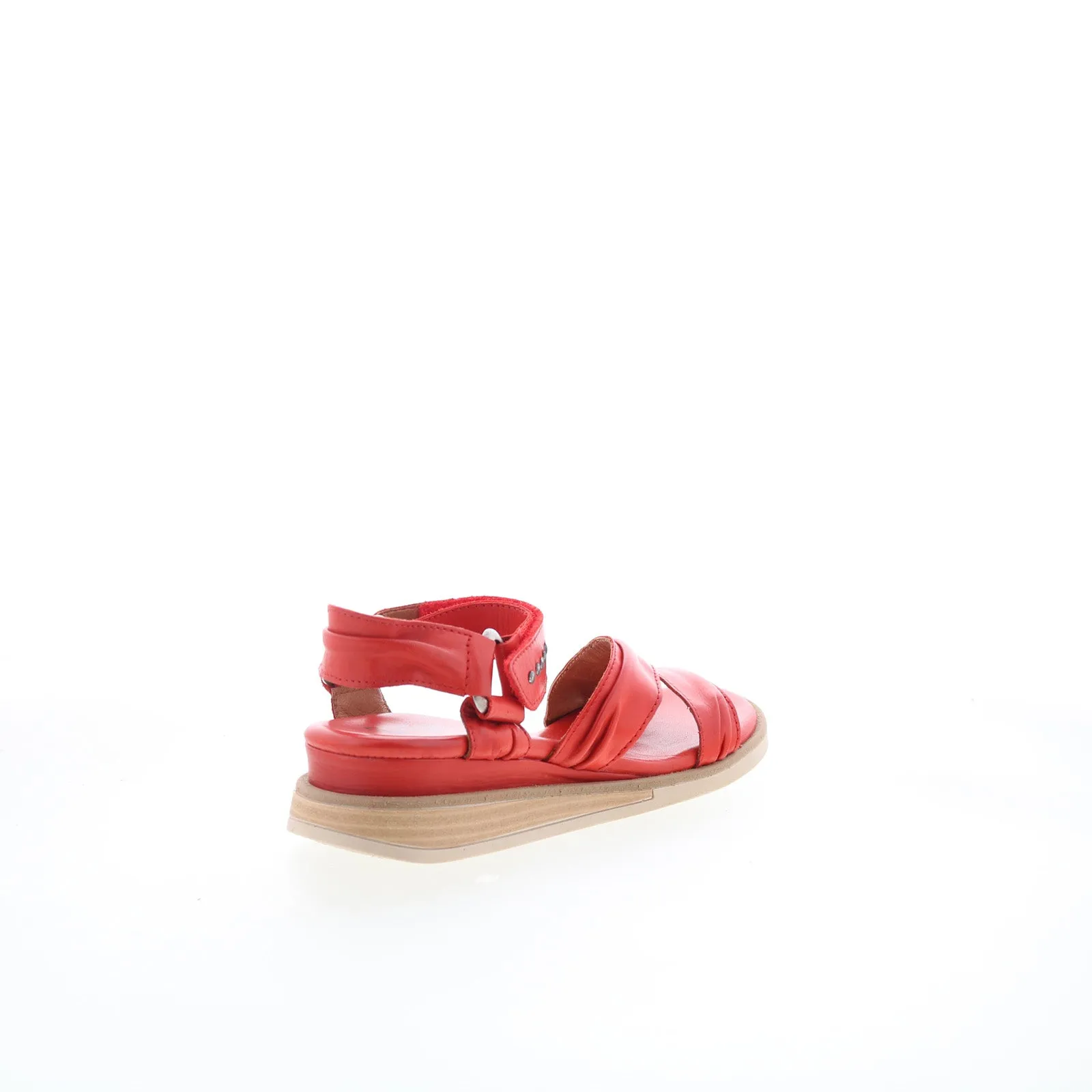 Miz Mooz Camellia Womens Red Leather Strap Strap Sandals Shoes