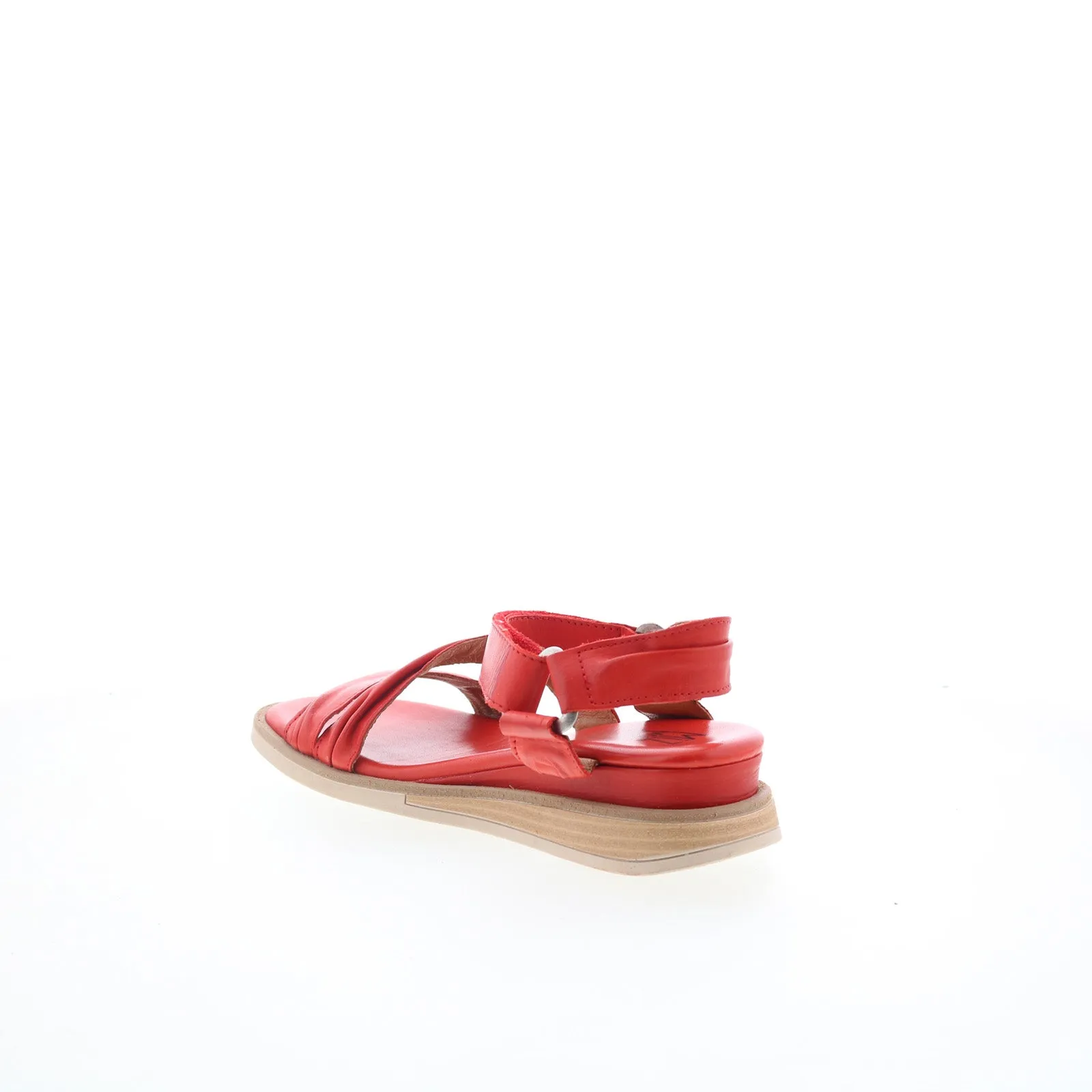 Miz Mooz Camellia Womens Red Leather Strap Strap Sandals Shoes