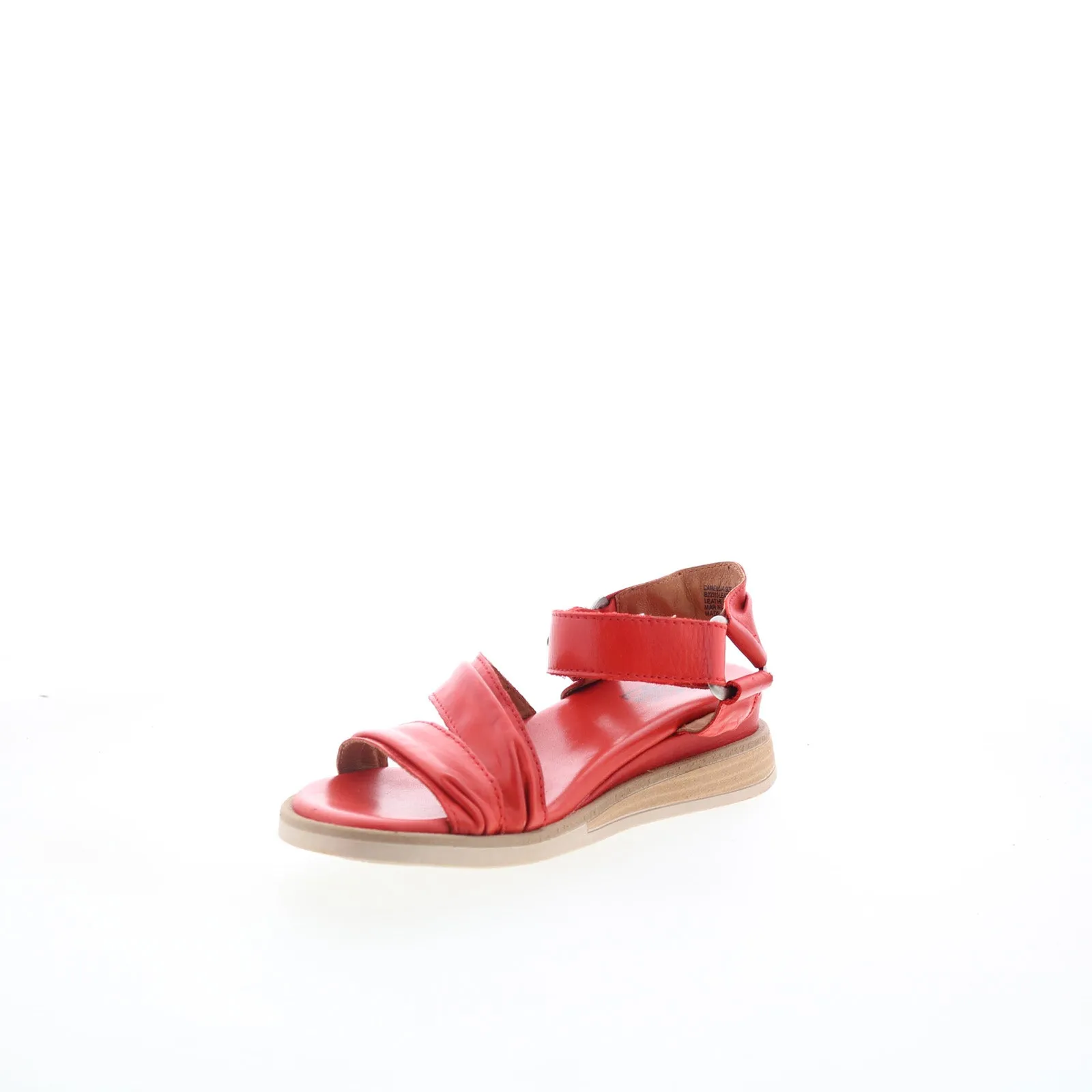 Miz Mooz Camellia Womens Red Leather Strap Strap Sandals Shoes