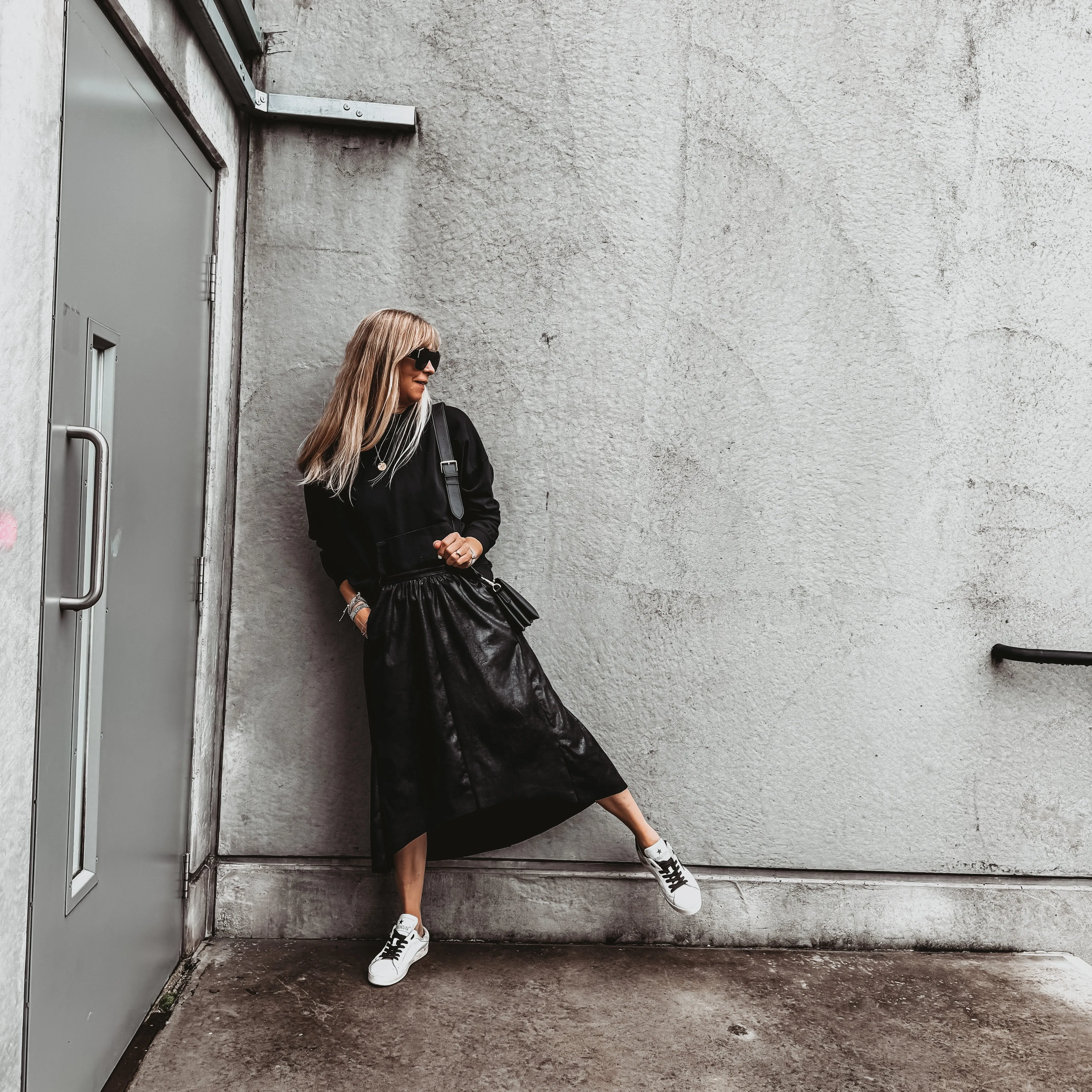 Montpellier faux leather midi skirt *NEW*