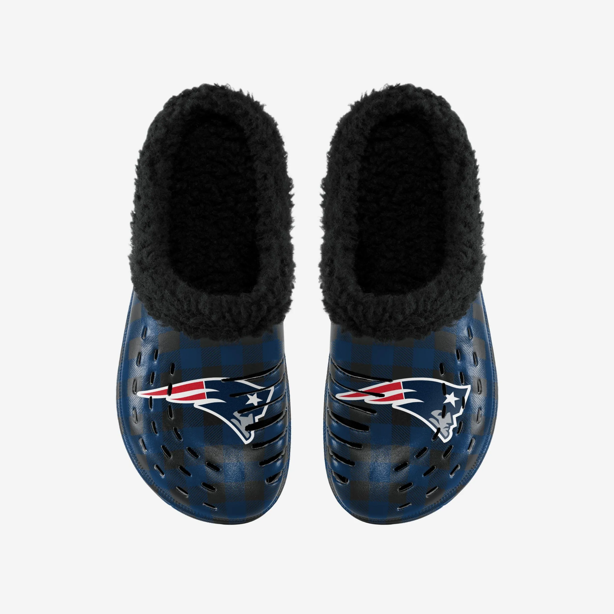 New England Patriots Sherpa Lined Buffalo Check Clog