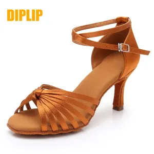 New Latin Dance Shoes For Women Girls Tango Salsa Ballroom Dance High Heels soft Dancing Shoes