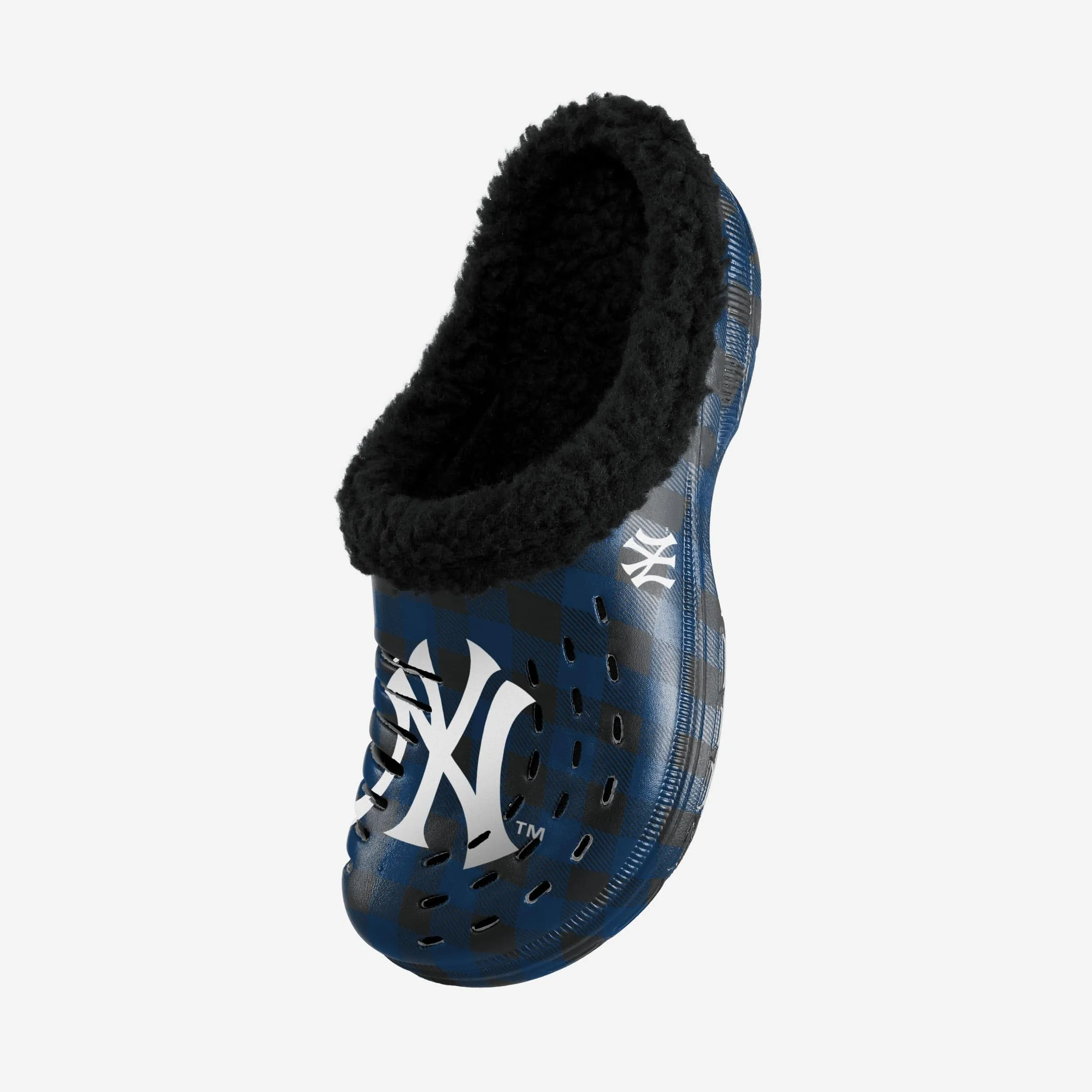 New York Yankees Sherpa Lined Buffalo Check Clog