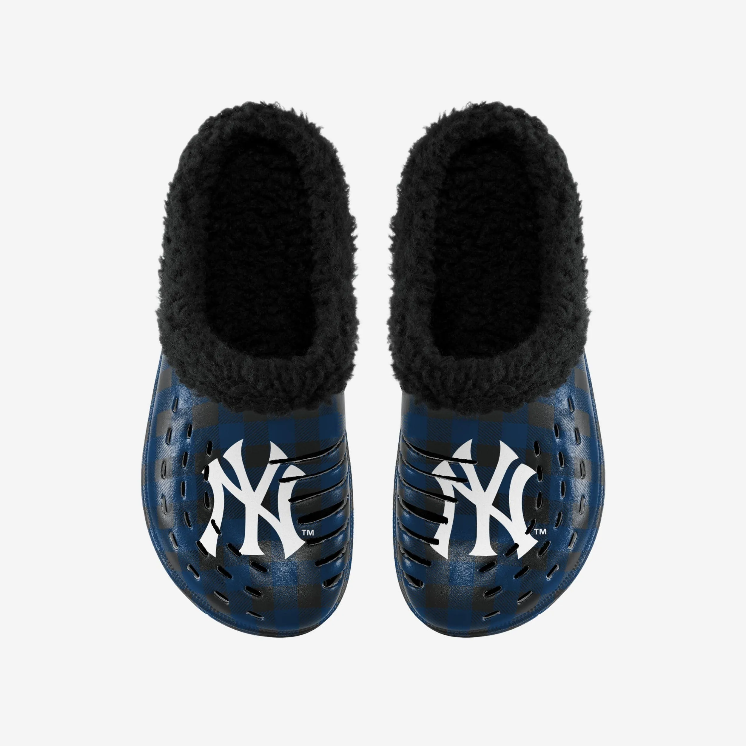 New York Yankees Sherpa Lined Buffalo Check Clog