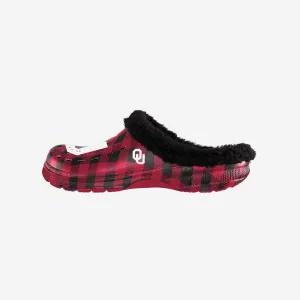 Oklahoma Sooners Sherpa Lined Buffalo Check Clog