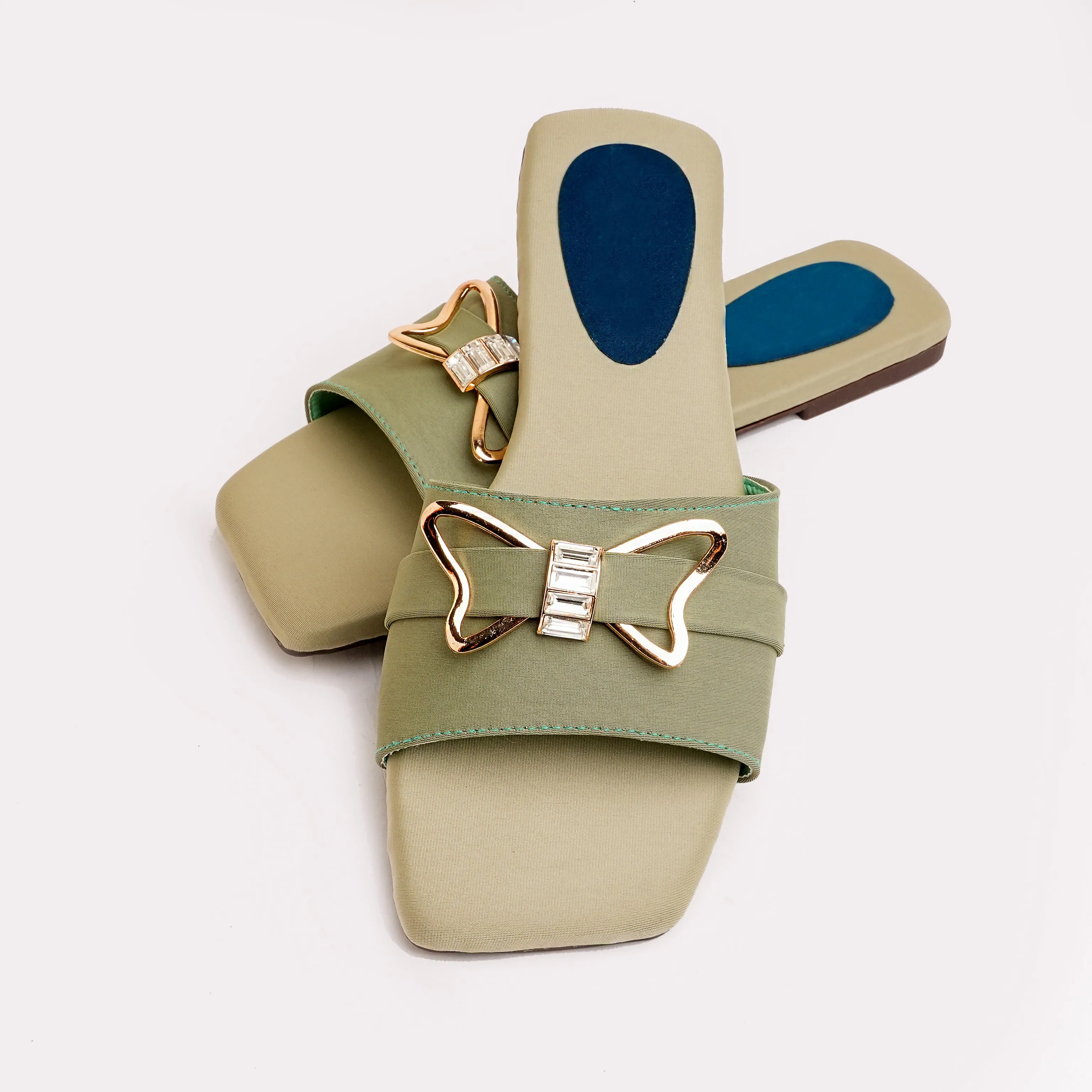 Olive Opulence Flat - Olive Green