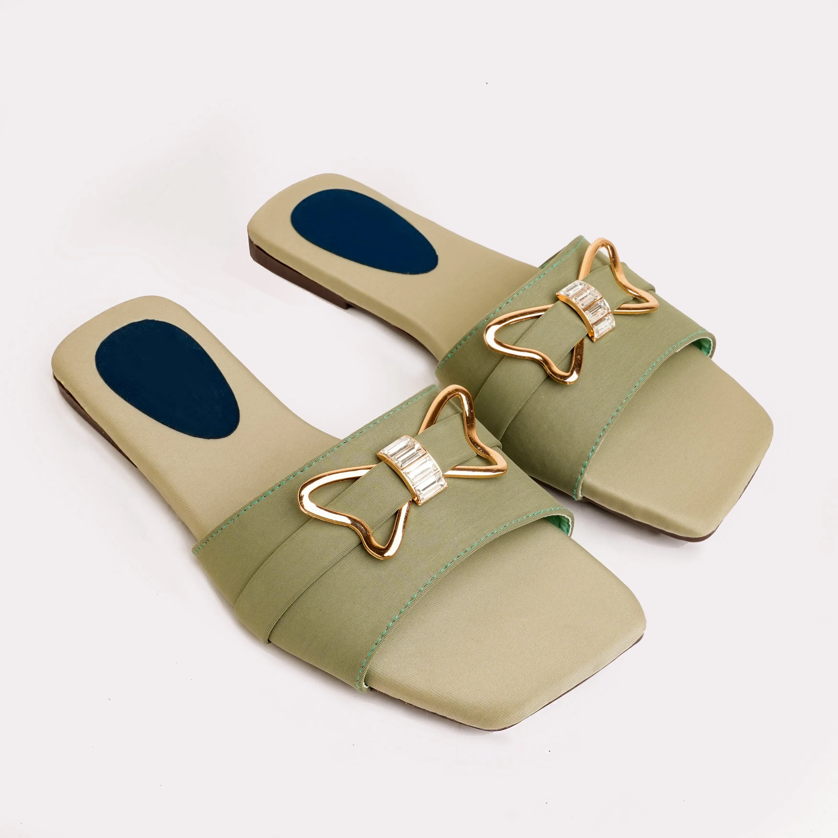 Olive Opulence Flat - Olive Green