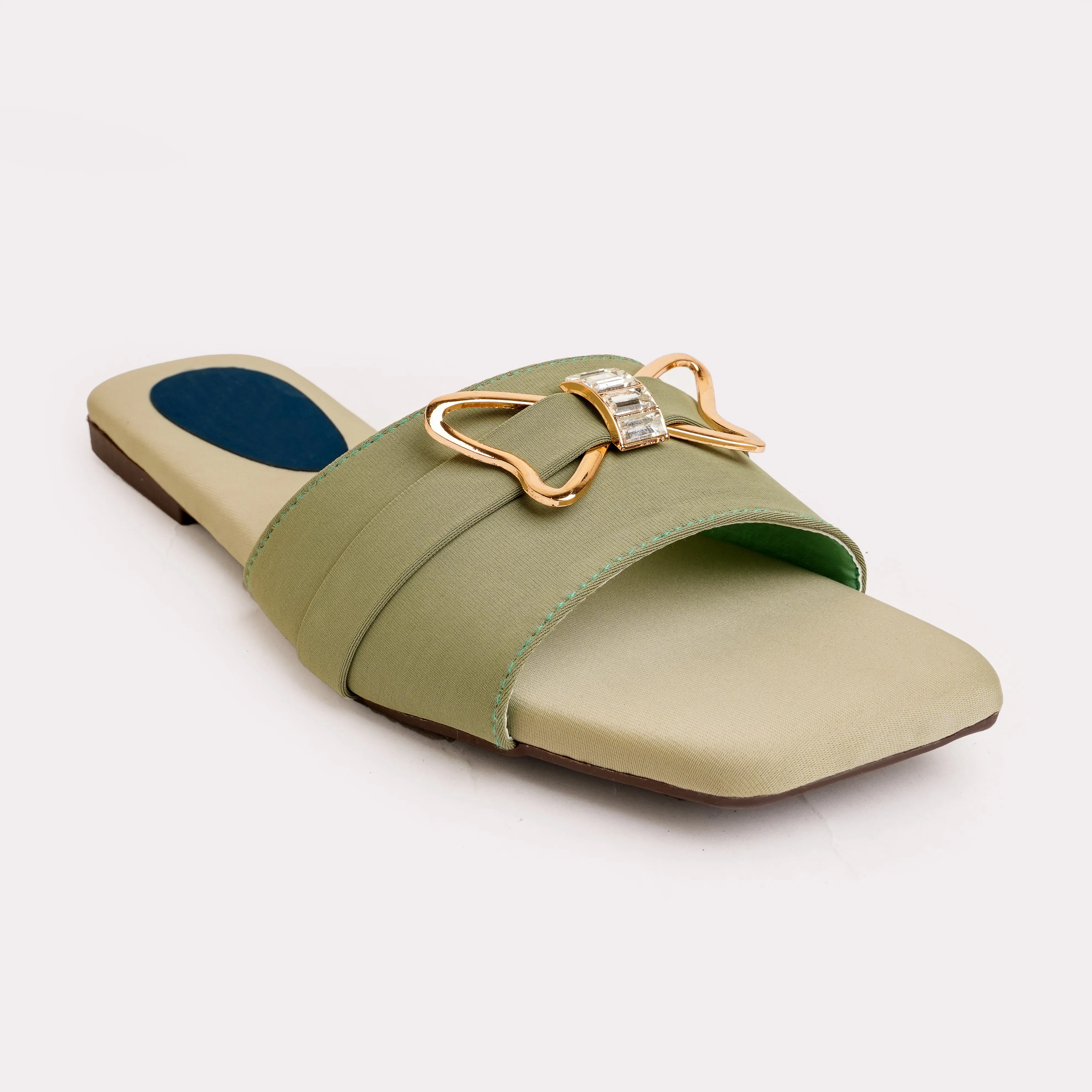 Olive Opulence Flat - Olive Green