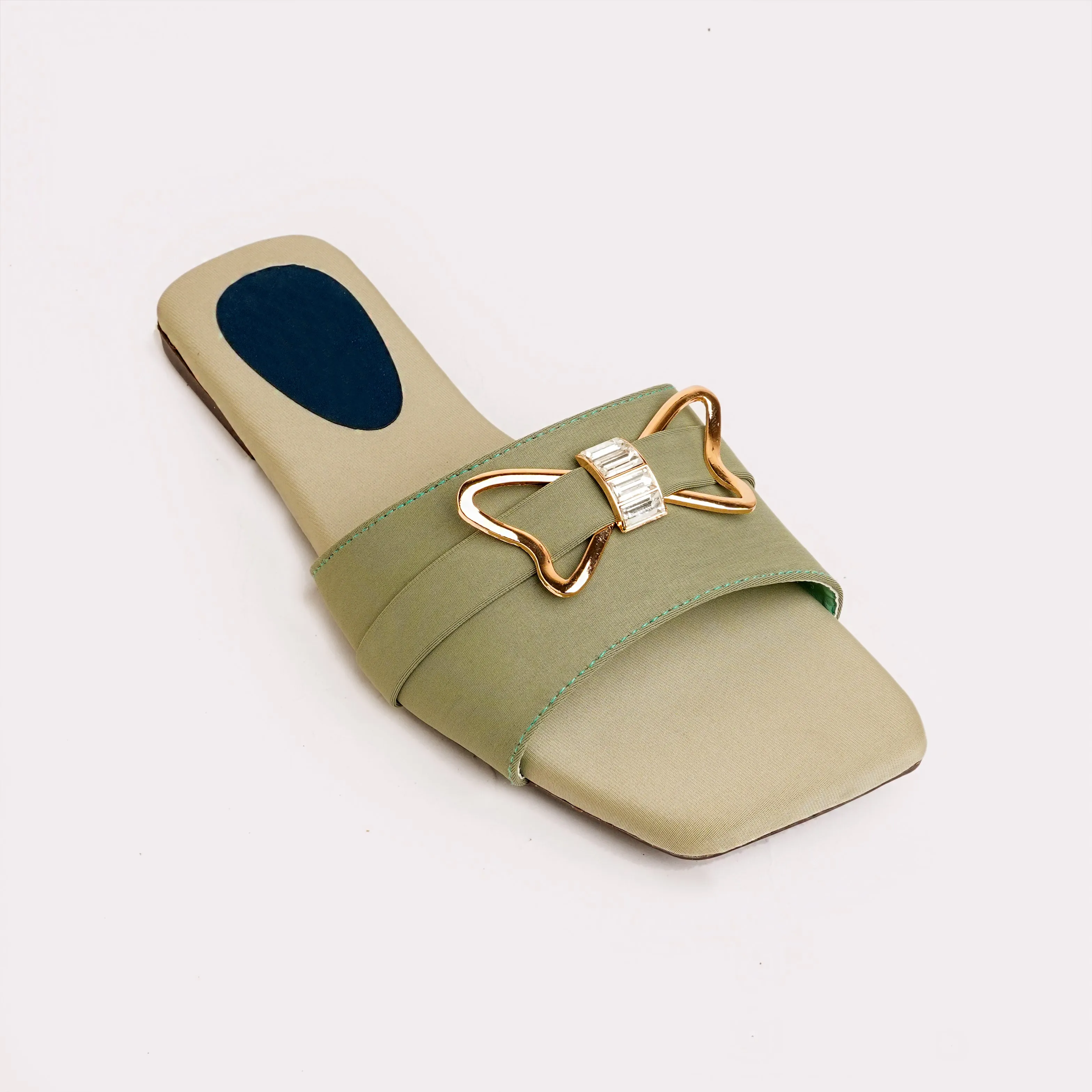 Olive Opulence Flat - Olive Green