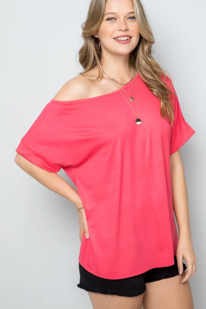 One shoulder Tee