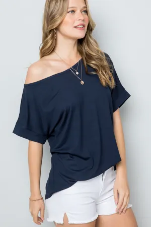 One shoulder Tee