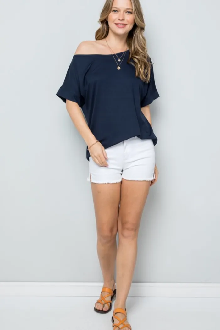 One shoulder Tee