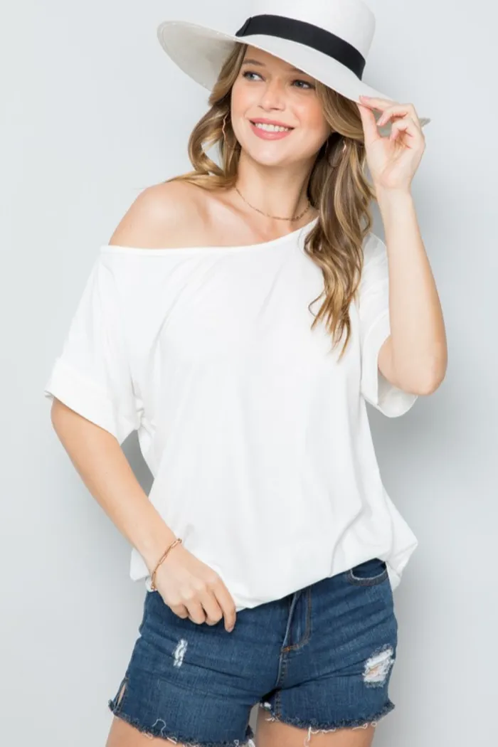 One shoulder Tee